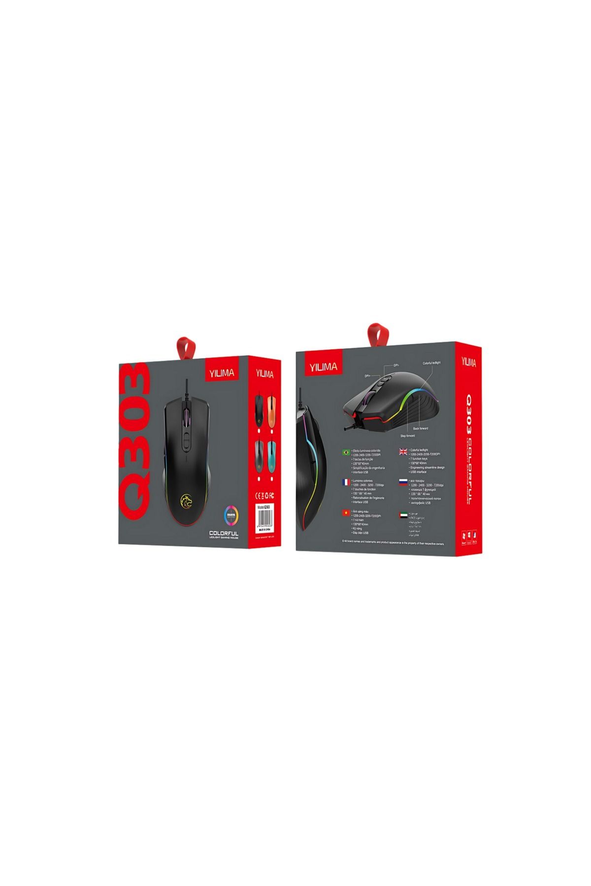 RP Recu Performance YILIMA Q303 Renkli Led Aydınlatmalı Gaming Mouse