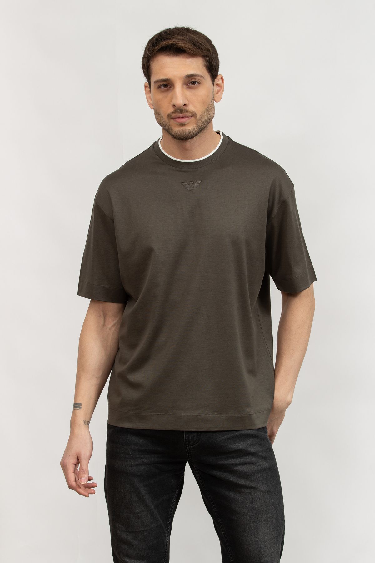 Emporio Armani Erkek Bisiklet Yaka T-Shirt