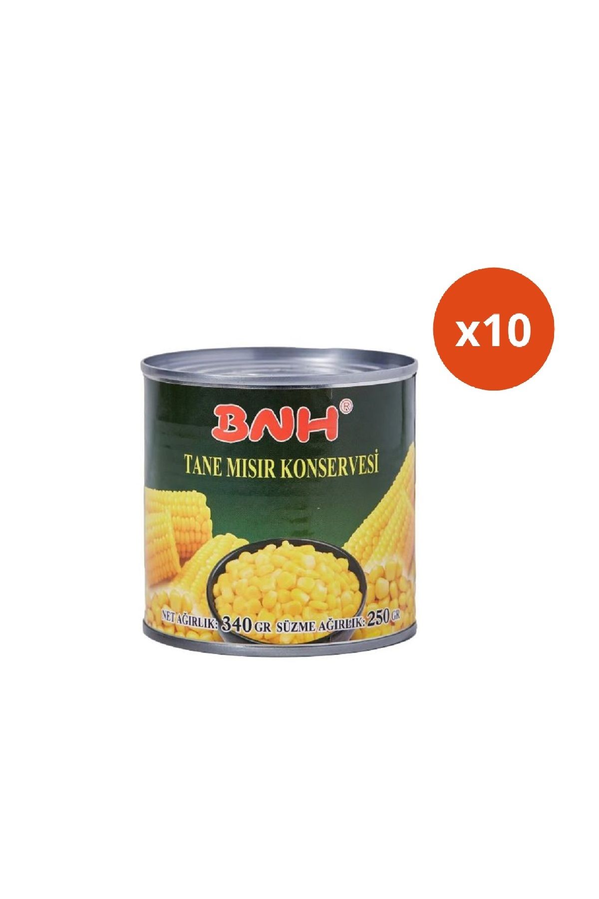 Bnh Tane Mısır Konservesi 340gr x 10 Adet