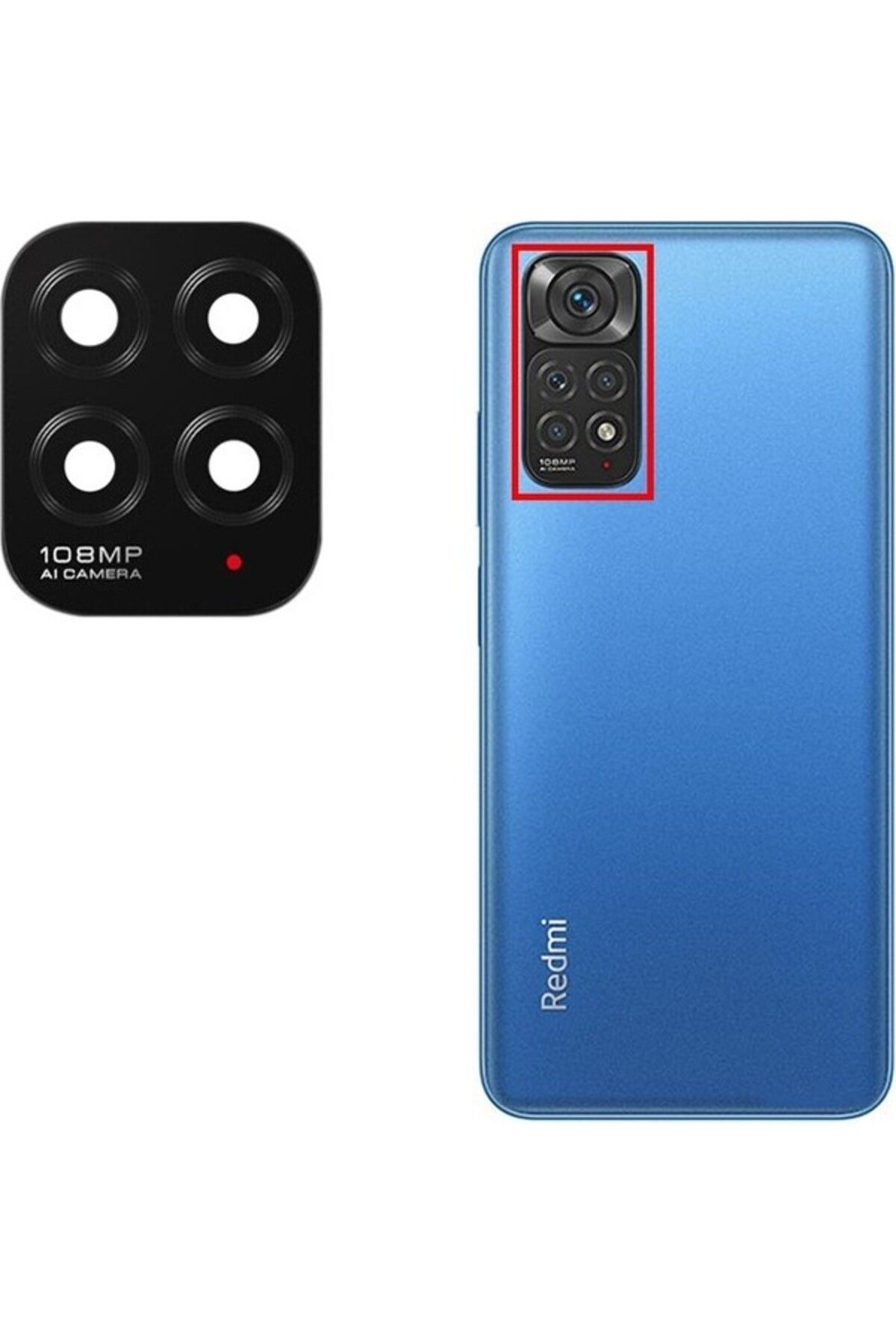 Asia Xiaomi Redmi Note 11S Uyumlu Kamera Lensi Camı Küçük 2201117SG 2201117SI 2201117SY 2201117SL