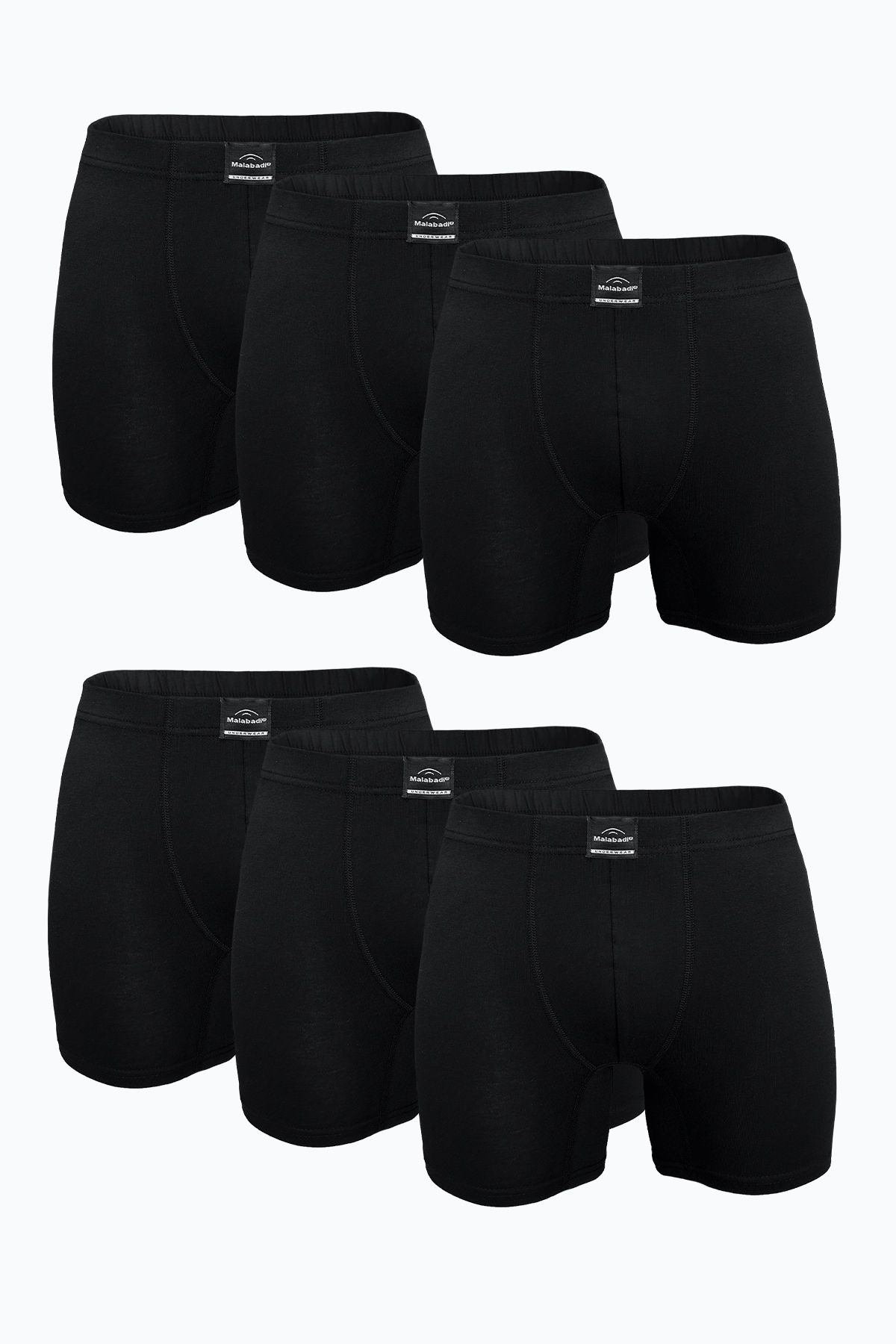 Erkek Siyah 6 lı Premium Collection Modal Uzun Boxer 6M250