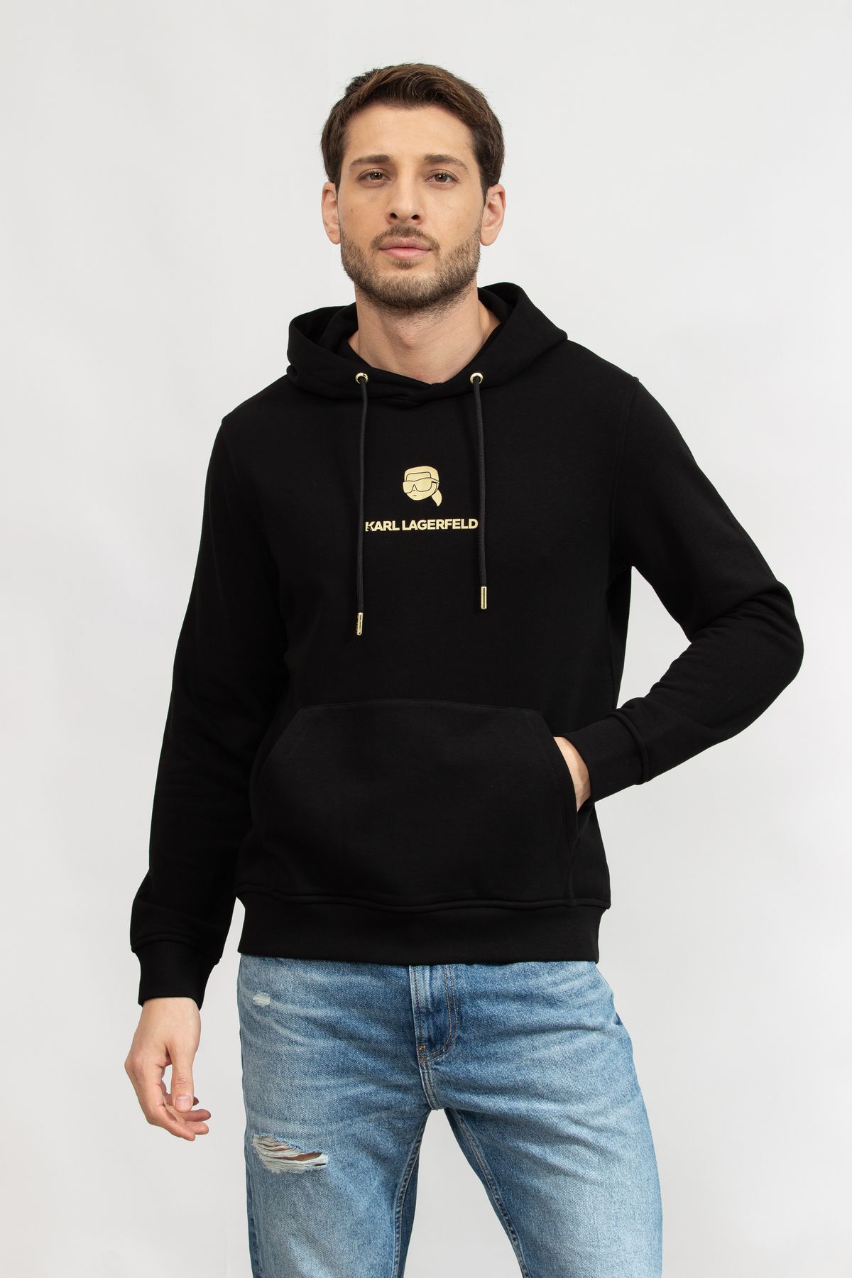 Karl Lagerfeld Erkek Kapüşonlu Sweatshirt