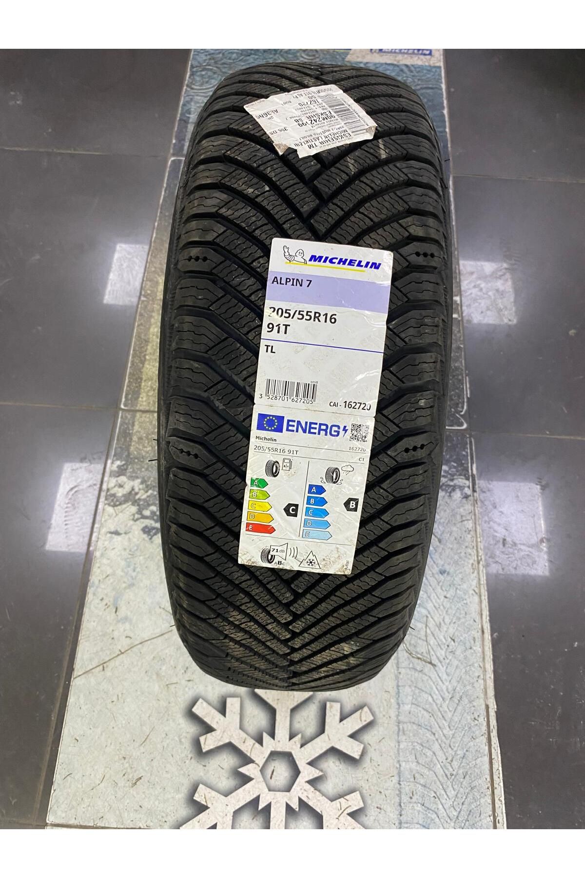 Michelin 205/55R16 91T ALPİN 7 MİCHELİN KIŞ LASTİĞİ ÜRETİM TARİH: 2024