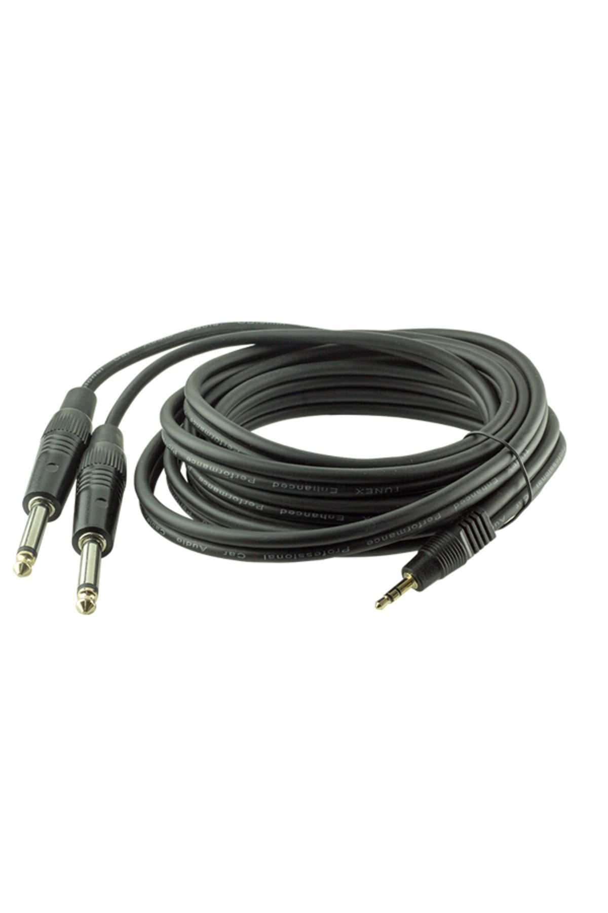 robotrend 3.5 Mm Stereo Erkek / 2X6.3 Mm Mono Gitar Erkek 3 Metre Kablo