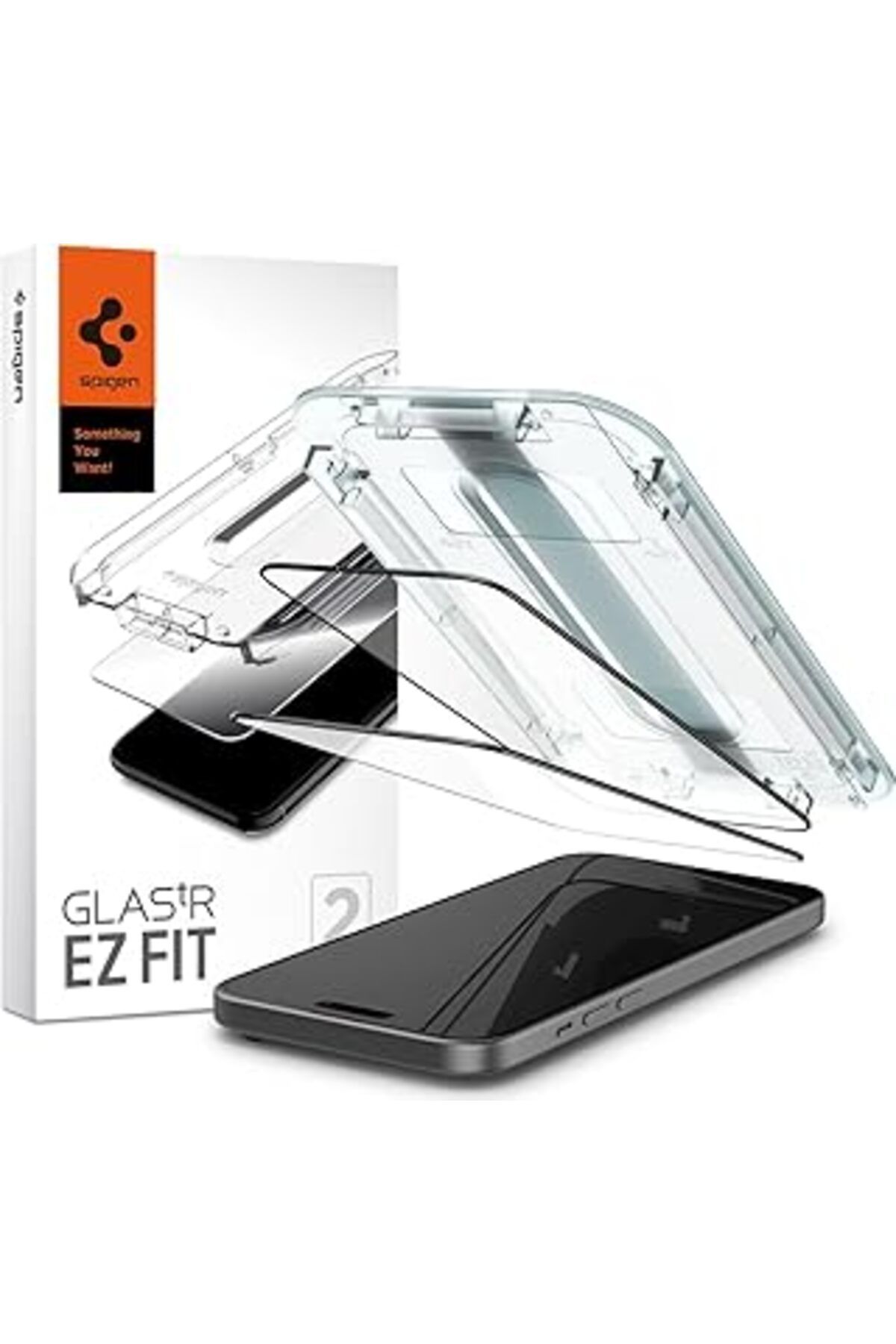 Ceet Markets Iphone 15 Plus Ekran Koruyucu Kolay Kurulum Glas.Tr Ez Fit Full Cover Black (2 Adet) - Agl06