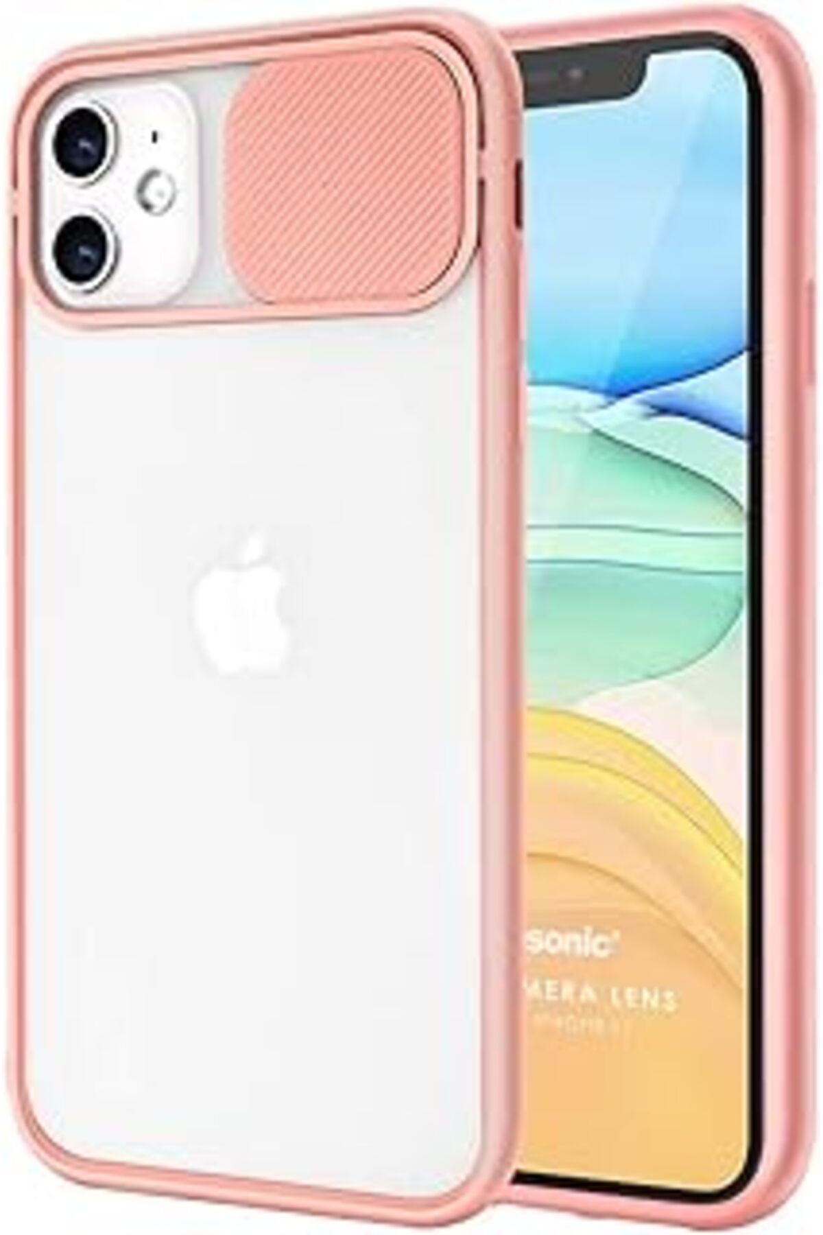 Ceet Markets Iphone 11 Kılıf Slide Camera Lens Protection Pembe