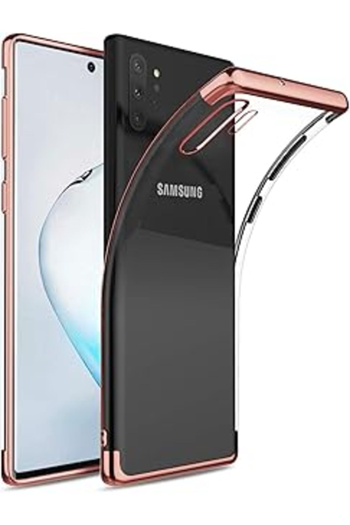 Ceet Markets Galaxy Note 10 Plus Kılıf Skyfall Transparent Clear Rose