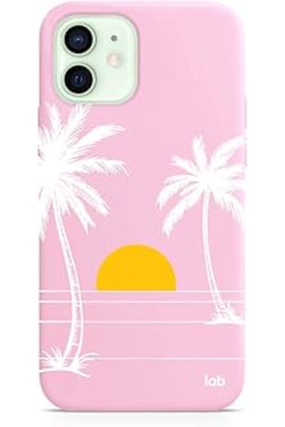 Ceet Markets Caseslab Iphone 12 Pembe Silikon Telefon Kılıfı - Tropical Sunrise