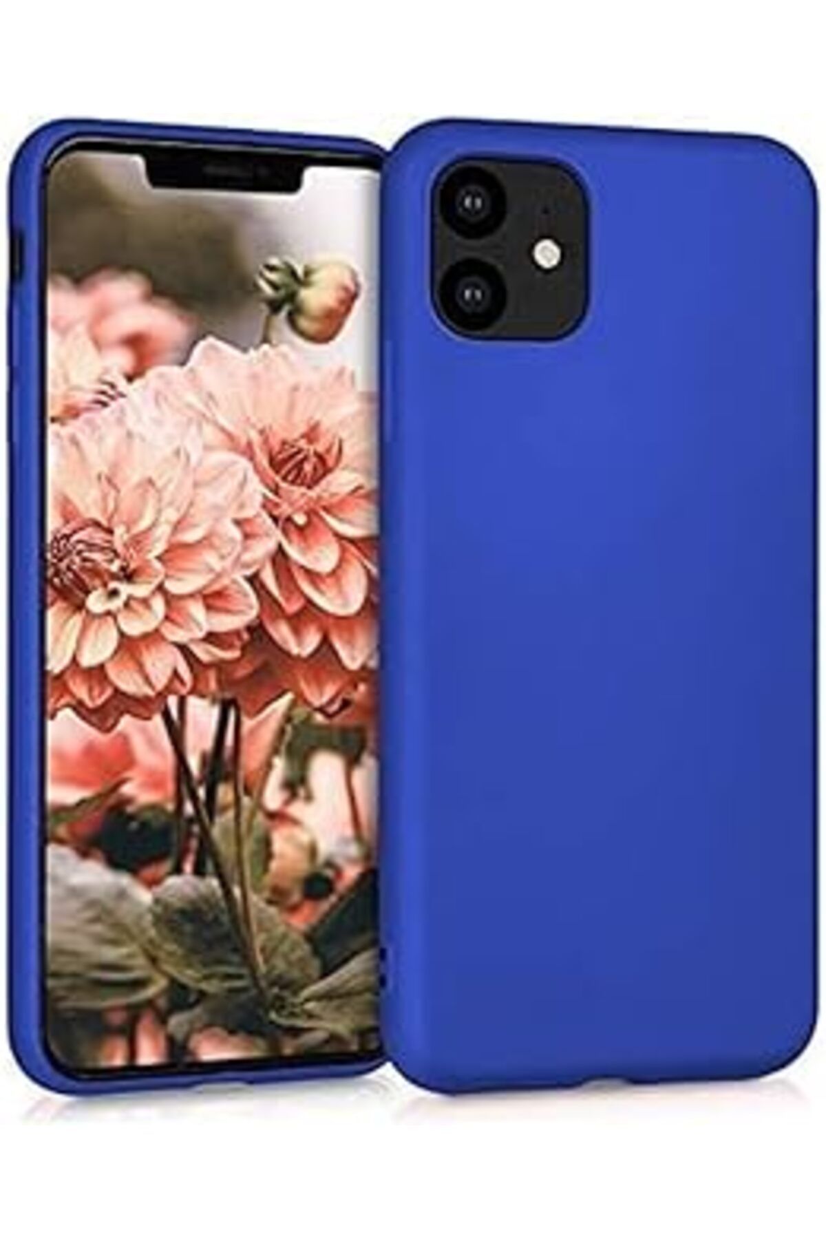 Ceet Markets Matte Silicone Iphone 11 (6.1'') Kılıf Mavi