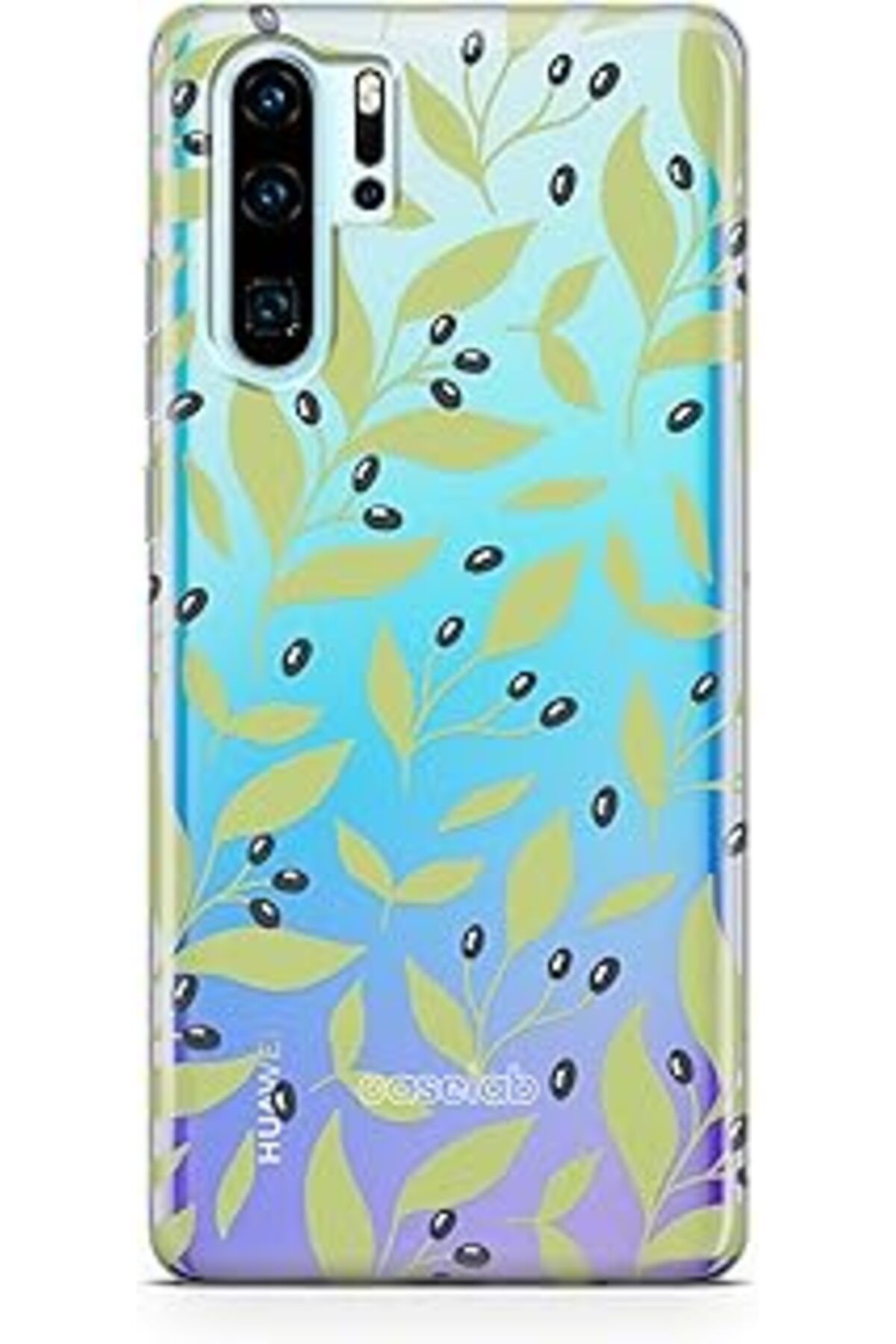 Ceet Markets Caseslab Huawei P30 Pro Şeffaf Telefon Kılıfı - Bloomed Olives