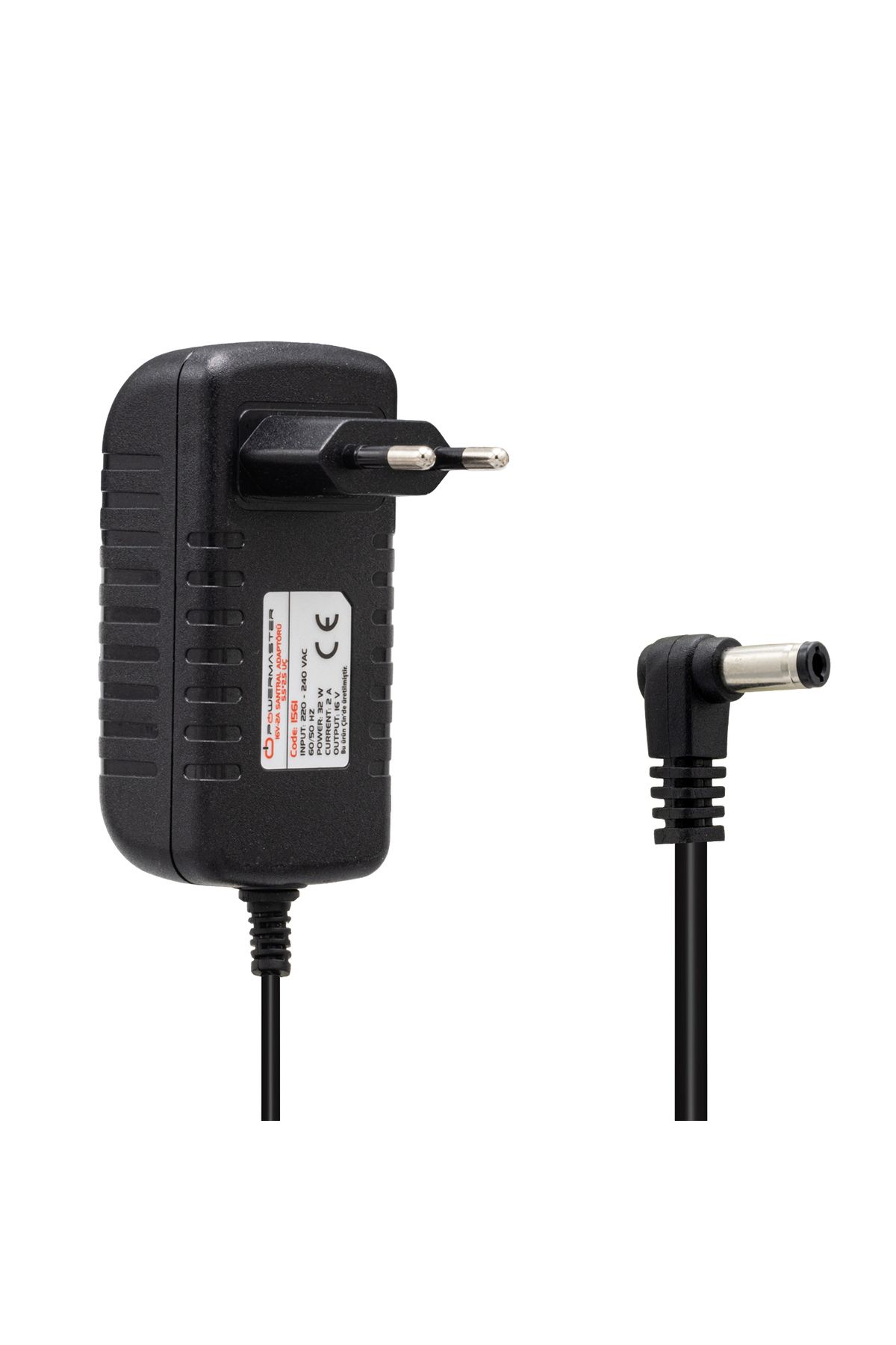 atesin online Pm-1561 16 Volt - 2 Amper 5.5*2.5 Mm Uçlu Santral Power Jackli Adaptörü