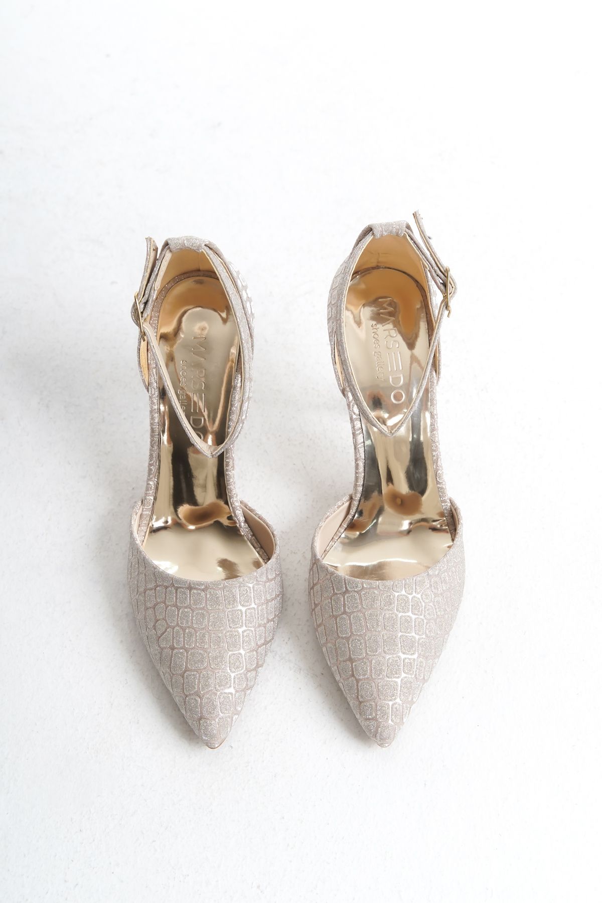 MARSEDO-Edna Gold - Pointed Toe Scarf Stiletto for Daily Use 7