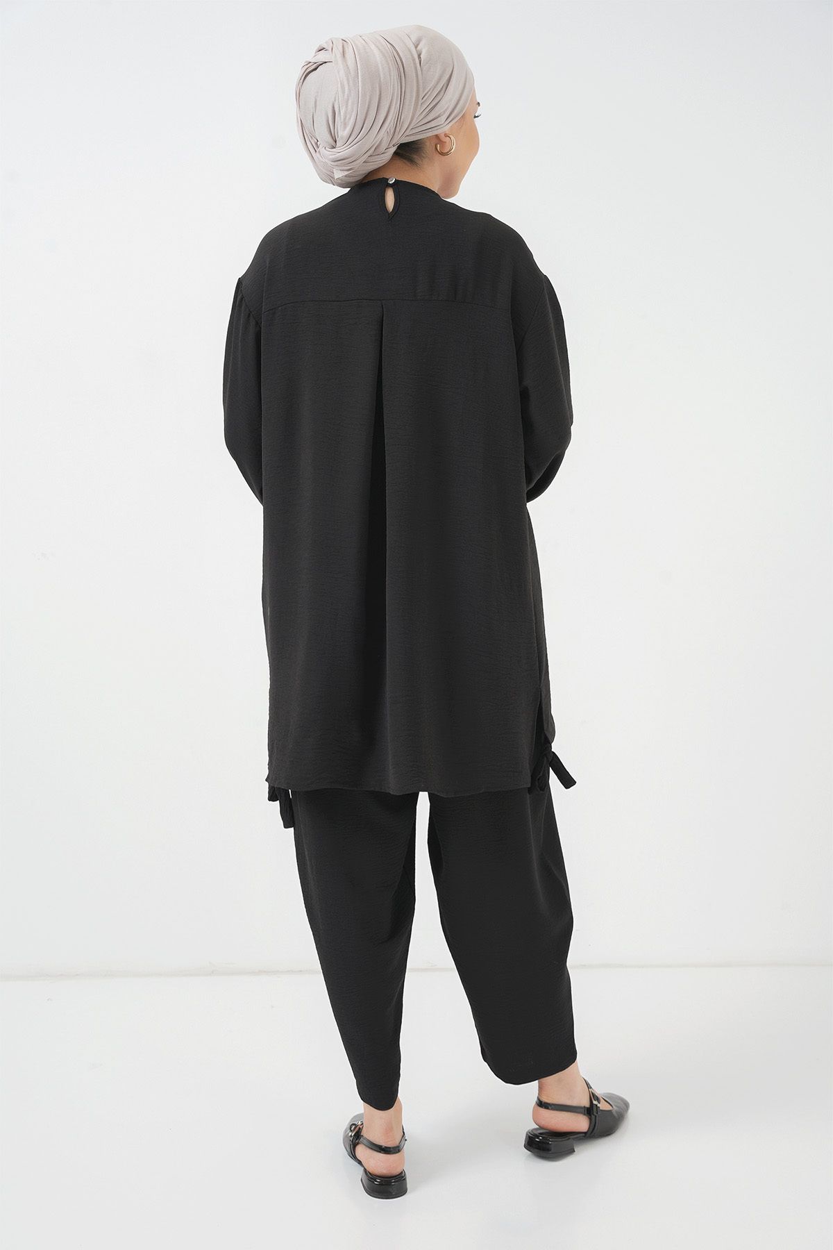 Bigdart-6682 Model Black Tunic and Trousers Set 7