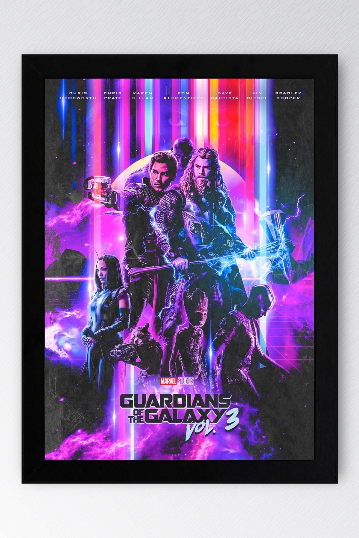 Saturn Guardians of the Galaxy Çerçeveli Tablo - Galaksinin Koruyucuları Film Posteri Tablo