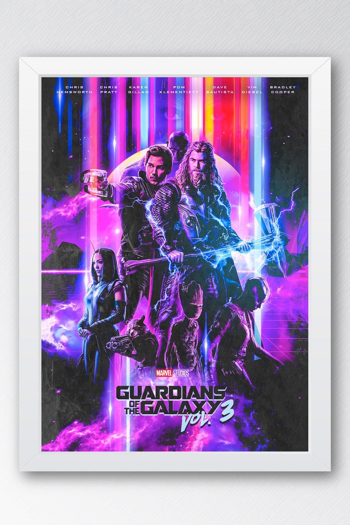 Saturn Guardians of the Galaxy Çerçeveli Tablo - Galaksinin Koruyucuları Film Posteri Tablo