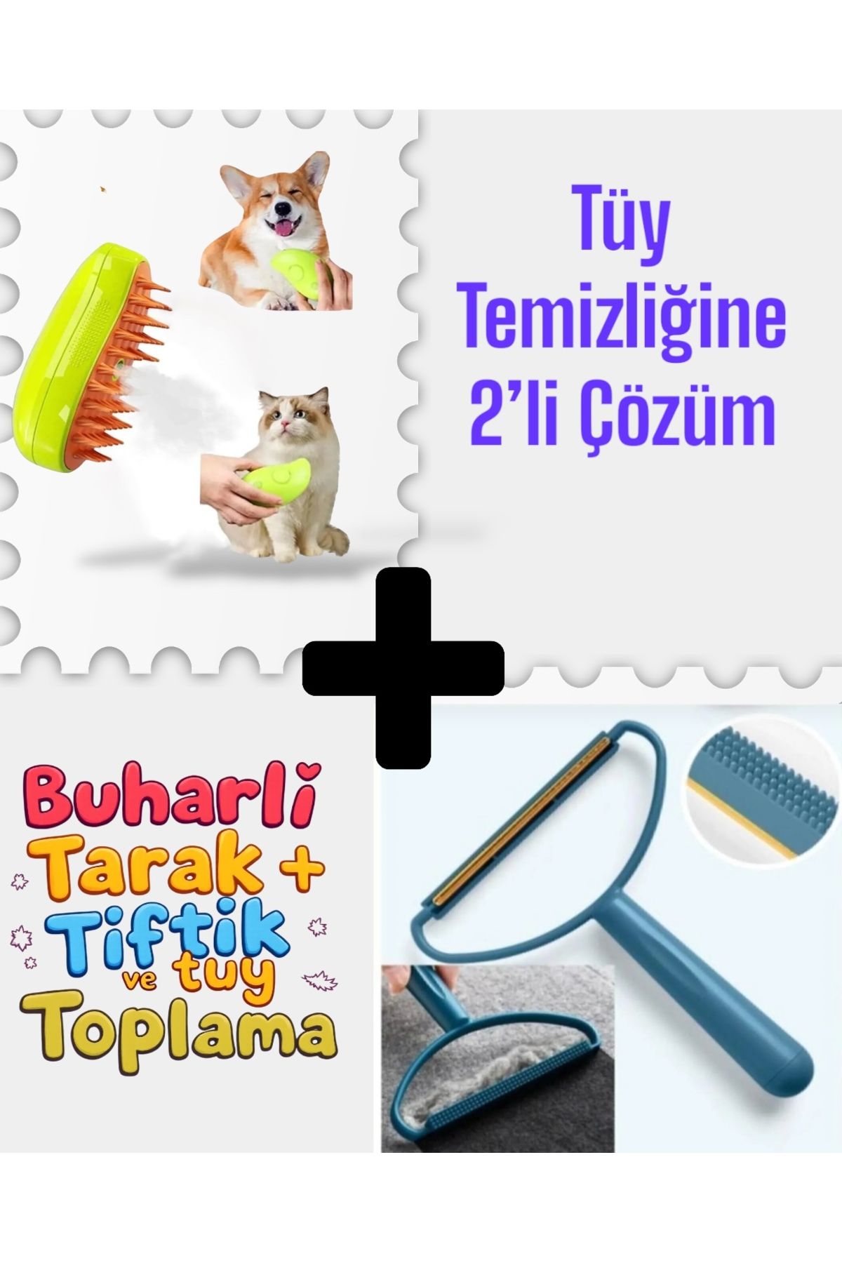 ORDAS Buharlı tarak, kedi tarağı fırçası, köpek bakımı, tüy toplama seti, tiftik tüy toplama aparatı