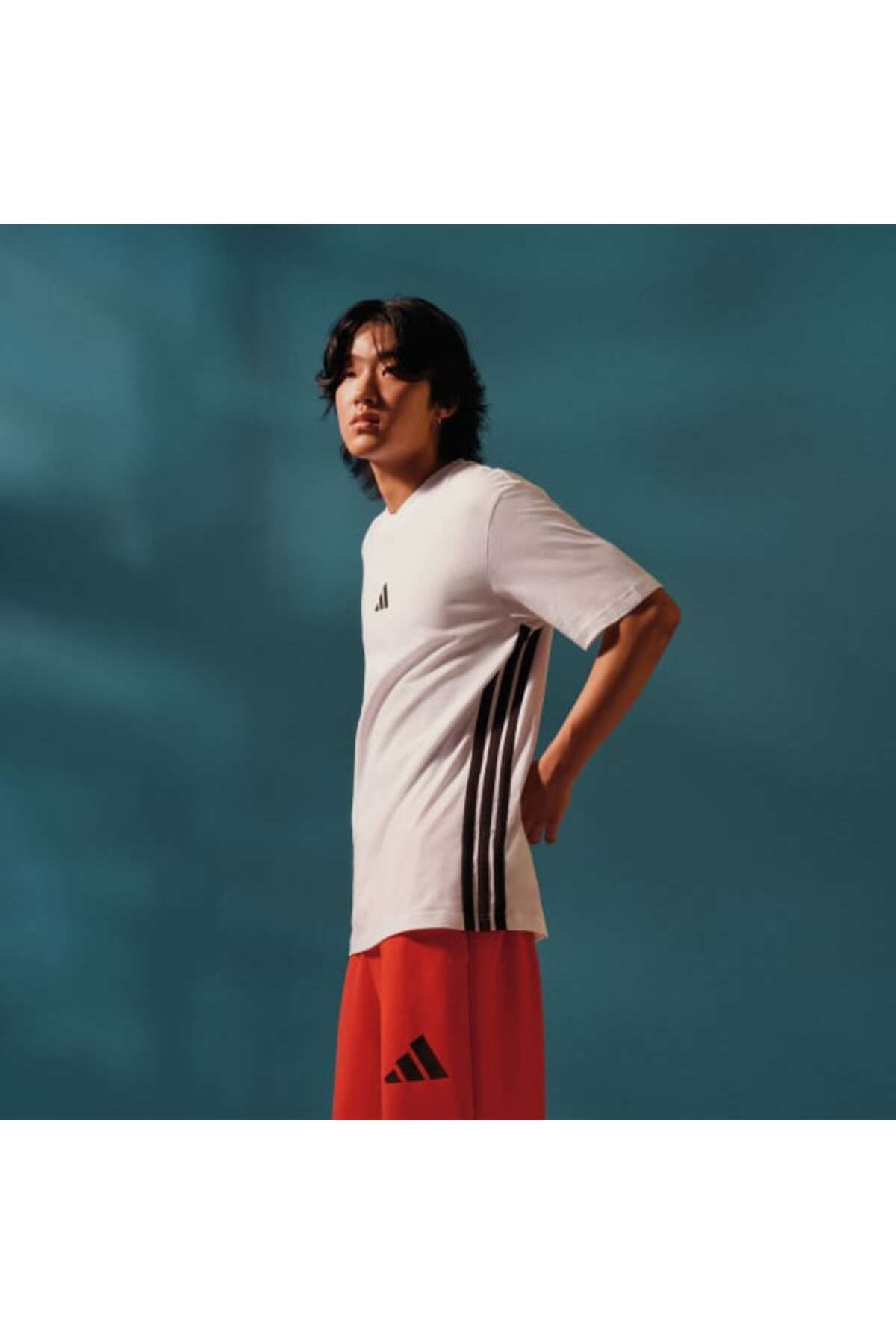 adidas-Koszulka z krótkim rękawem Essentials 3-Stripes Single Jersey 7