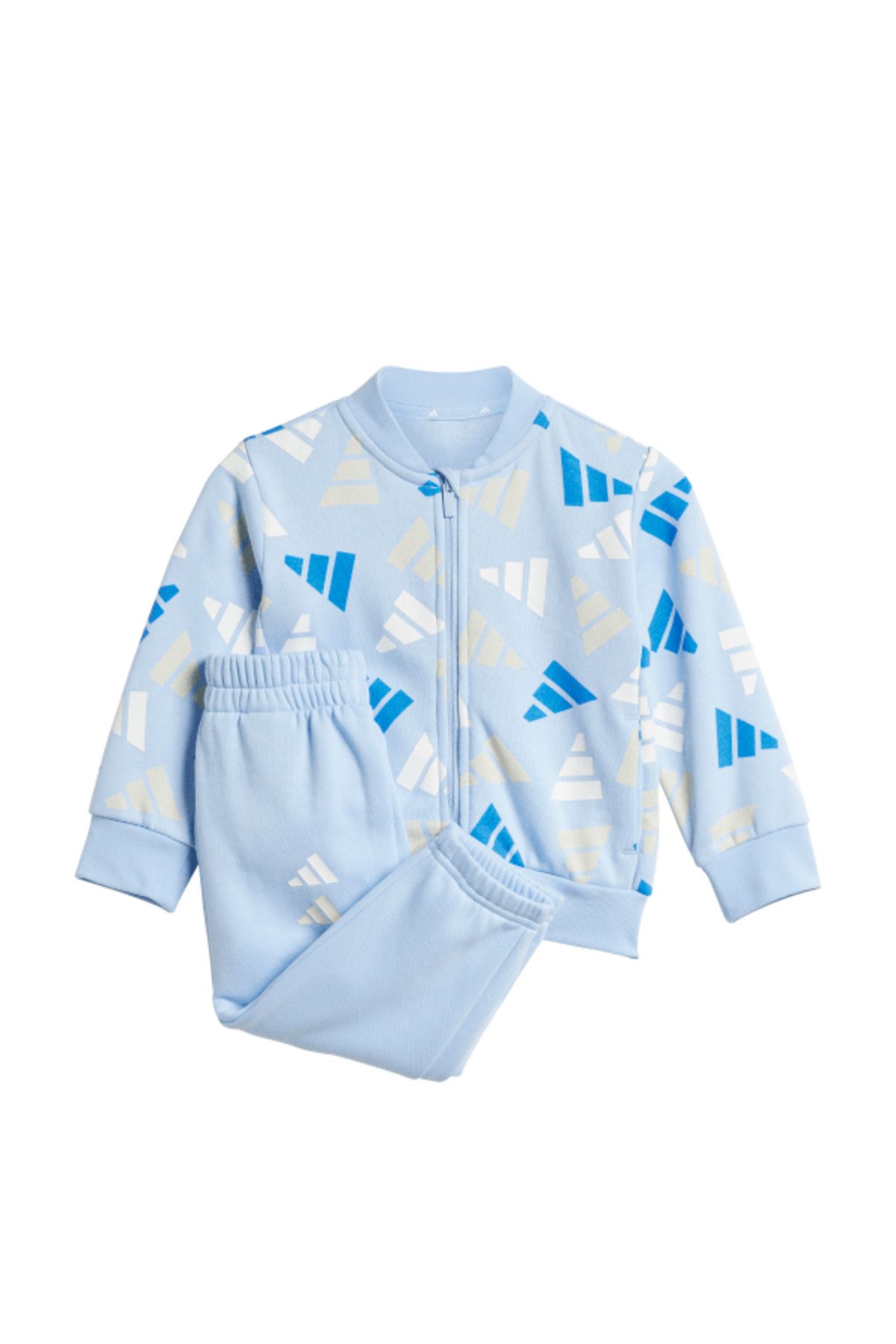 adidas-Seasonal Essentials Logo Celebration Fleece Kids Tracksuit Set 2