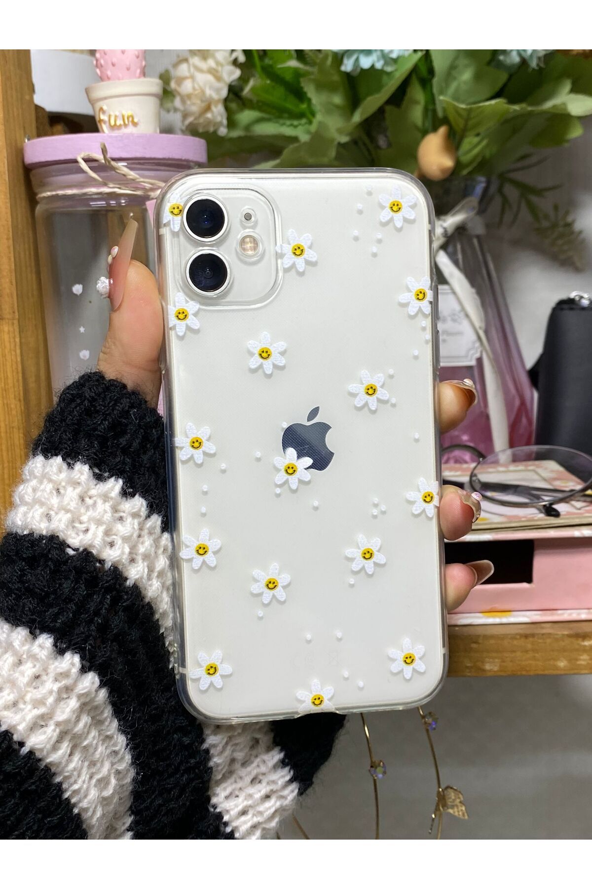 Bubble Case İphone 11 Uyumlu Şeffaf Baskılı Kılıf