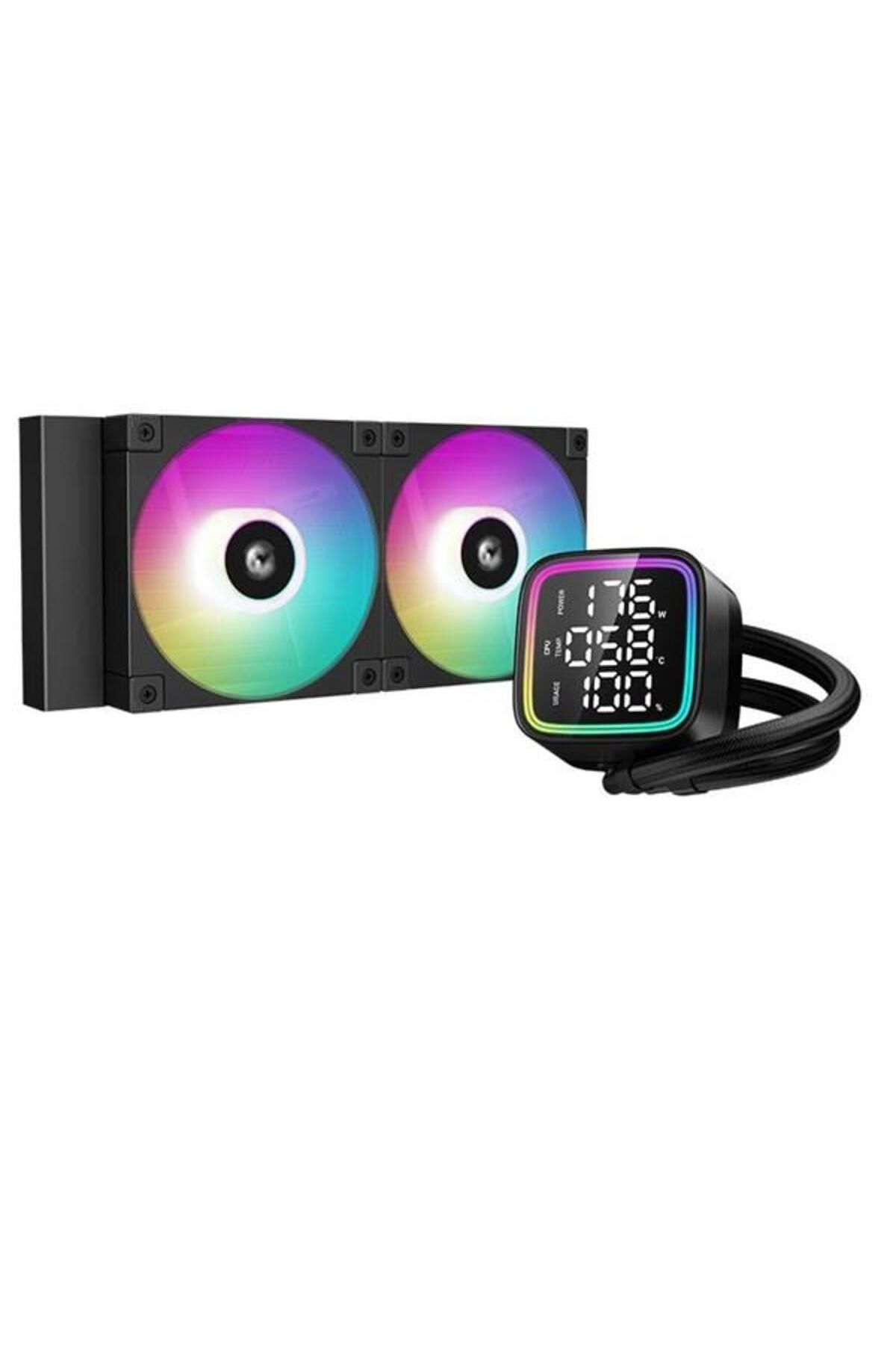 Hızlı Stok DEEPCOOL 240MM LD240 RGB AM5-1700P SIVI SOĞUTMA İŞLEMCİ FANI