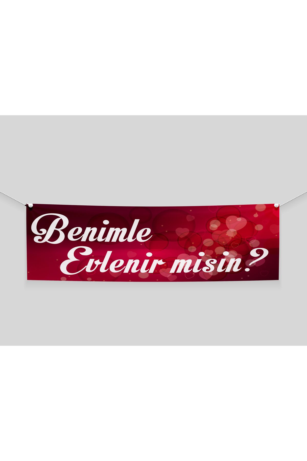 Ligona Home Evlilik Teklifi Pankart, Benimle Evlenir Misin Branda Afiş