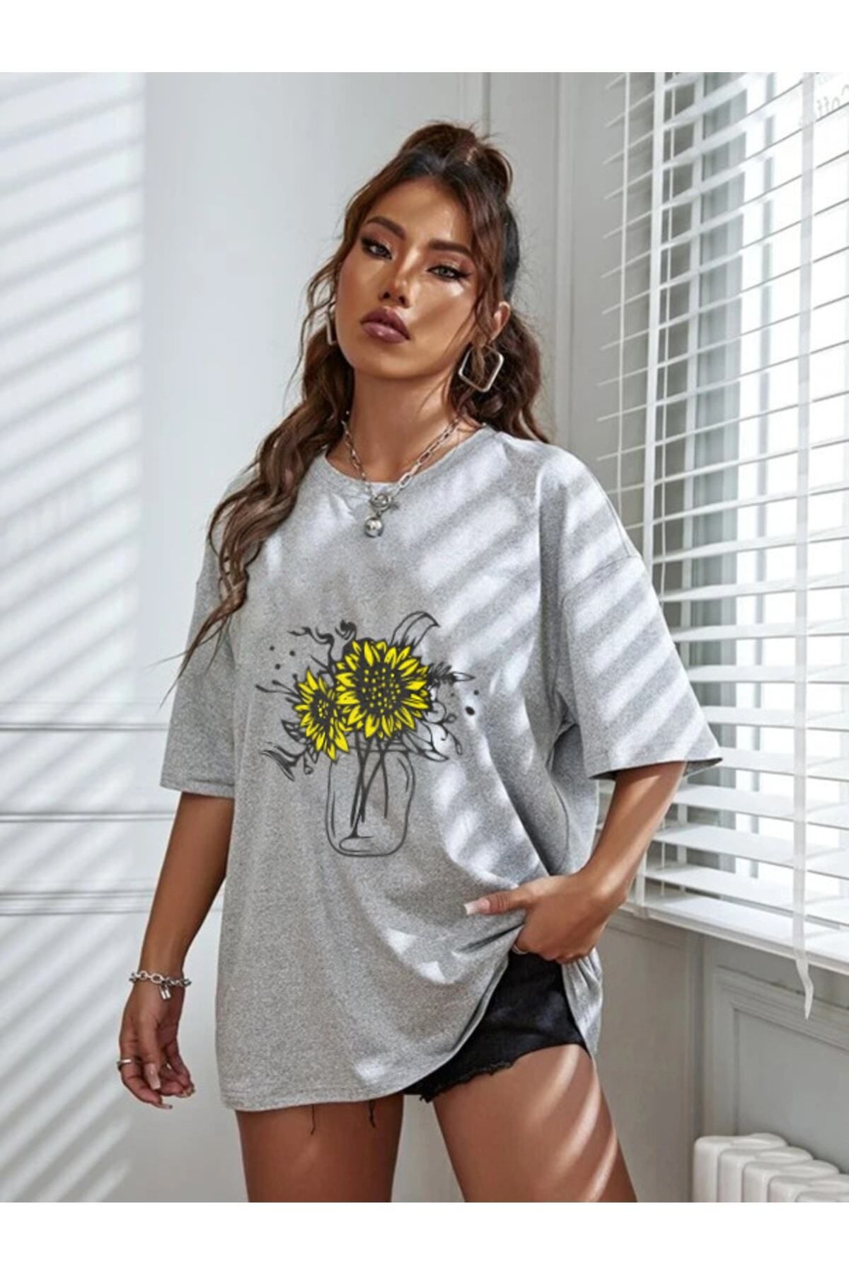 M&A ONE PİECE Gül Baskılı T-shirt Unisex