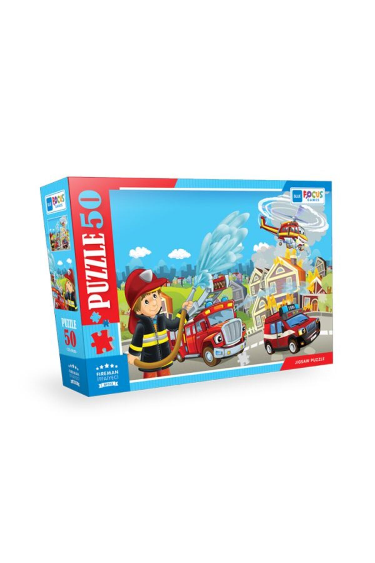 Blue Focus Yayınları Blue Focus Fireman (İtfaiyec) - Puzzle 50 Parça