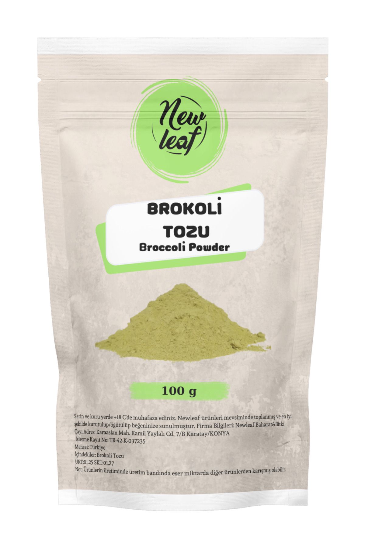 Newleaf Brokoli Tozu 100 g