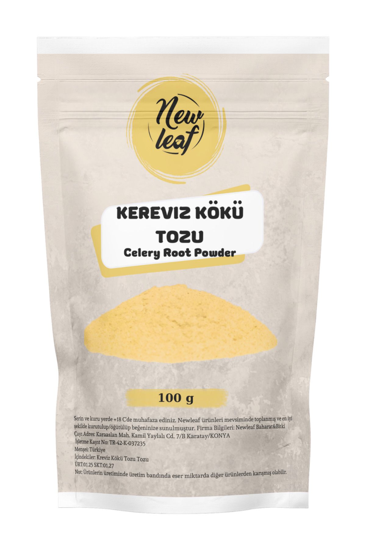 Newleaf Kereviz Kökü Tozu 100 g