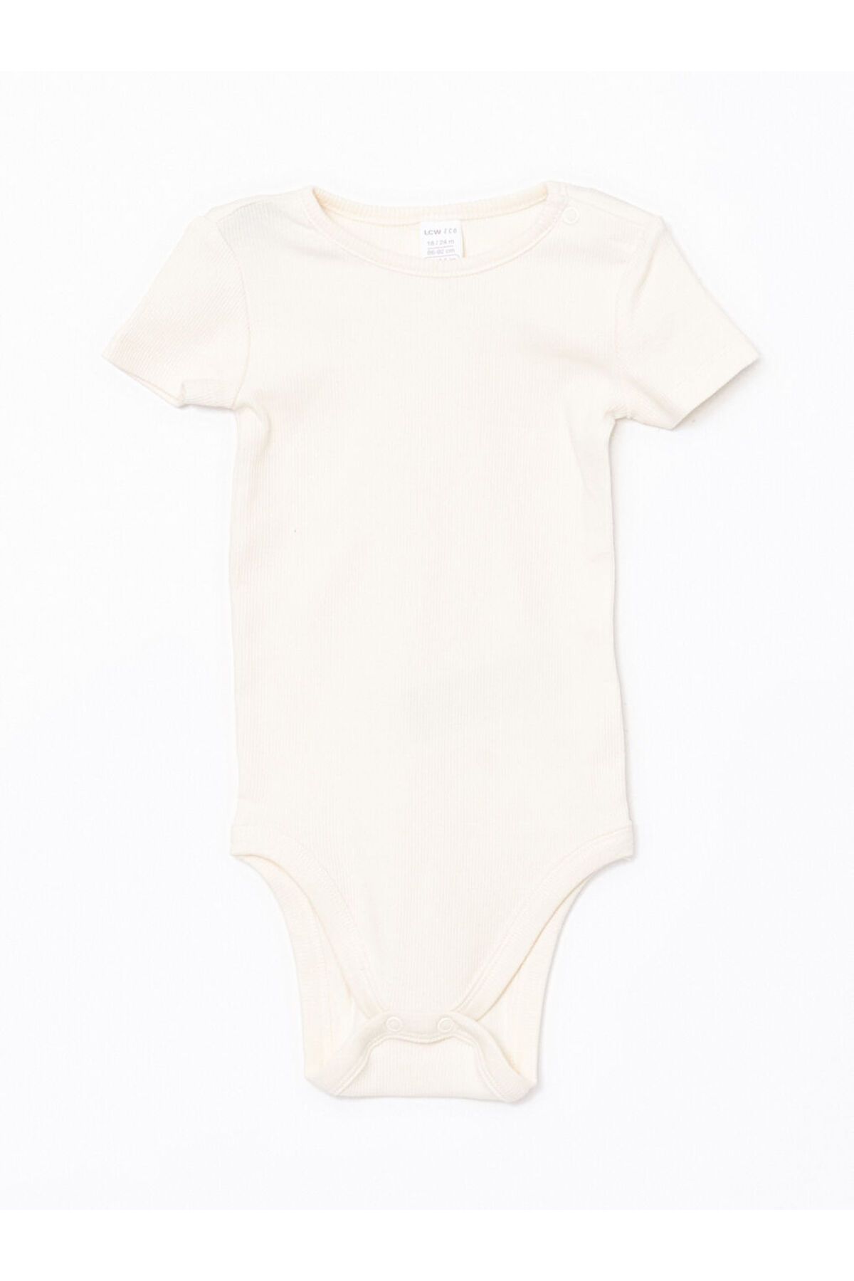 LC Waikiki Yeni Sezon Bisiklet Yaka Basic Kiz Bebek Citcitli Bodysuit - S5HU98Z1