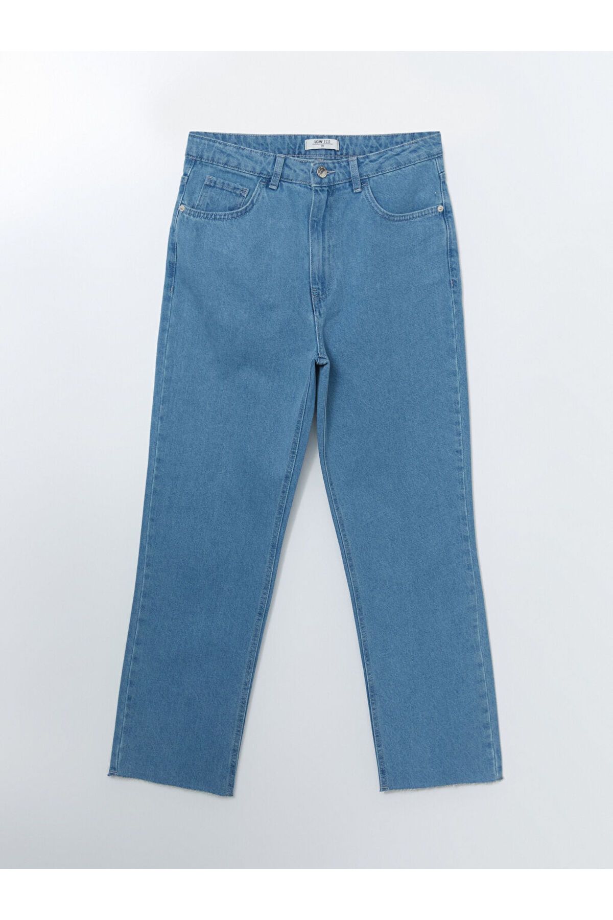 LC Waikiki LCW ECO İndigo Straight Fit Kadın Jean Pantolon