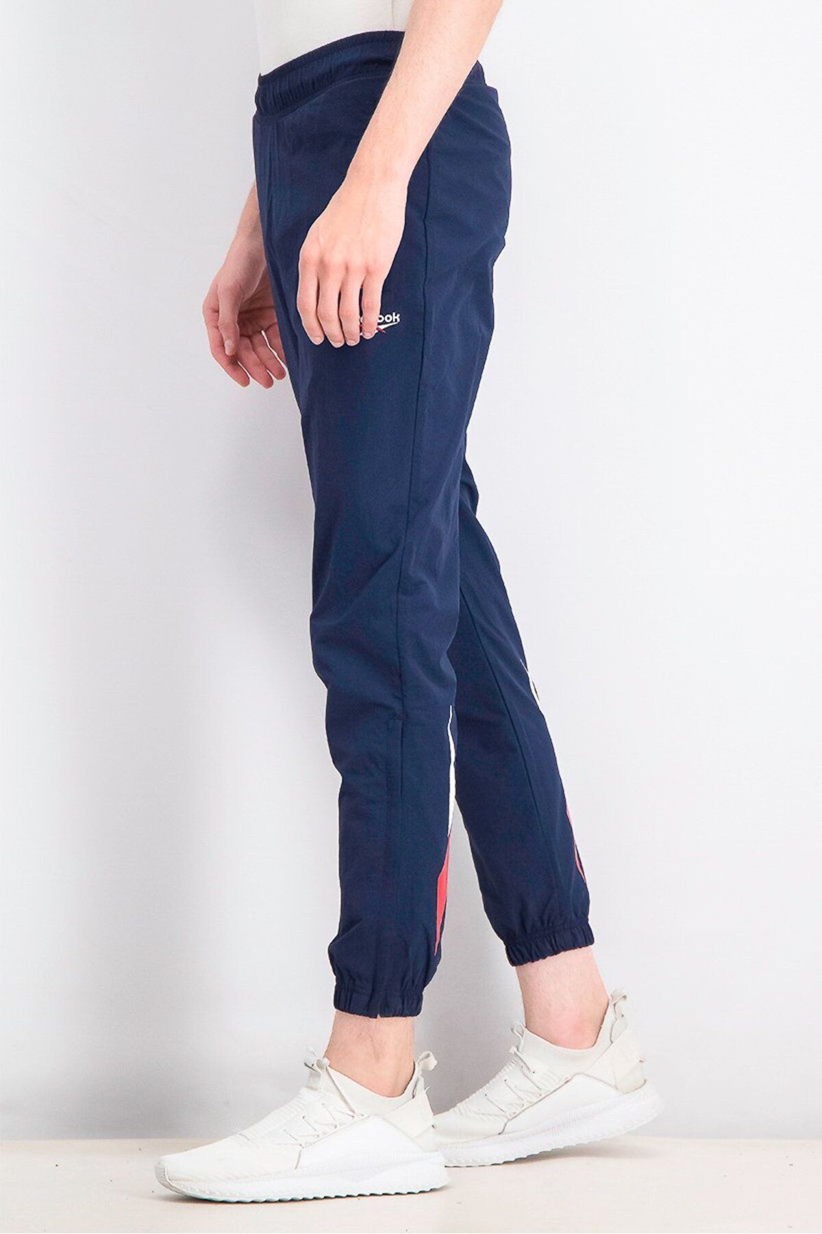 Reebok-Men Sportswear Fit Classics Vector Track Pants, Navy 4