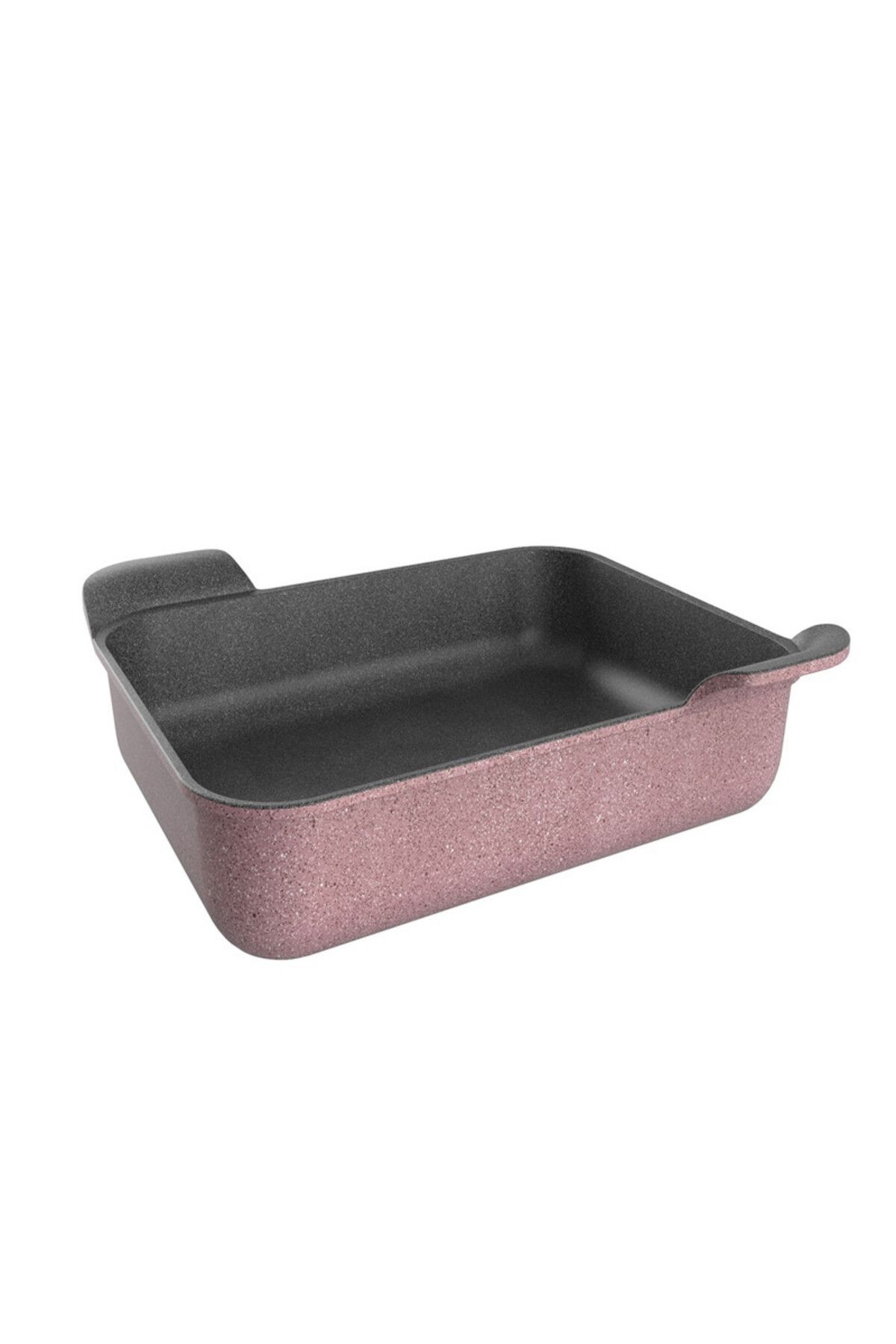 NEOFLAM-,Rectangular Ovenware,Large,32*40cm,double integrated handle,Pink Marble Color 1