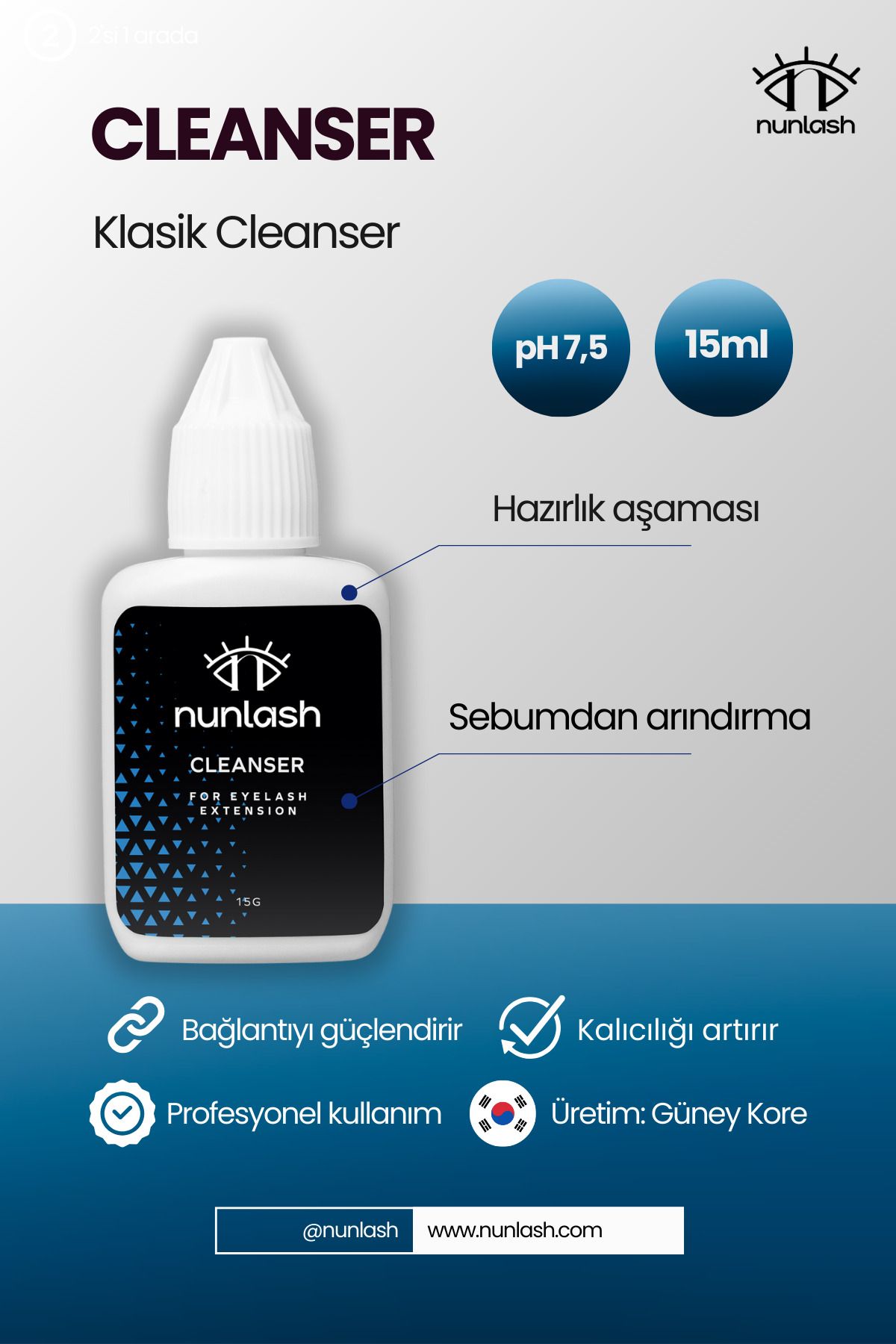 nunlash KLASİK CLEANSER 15ml