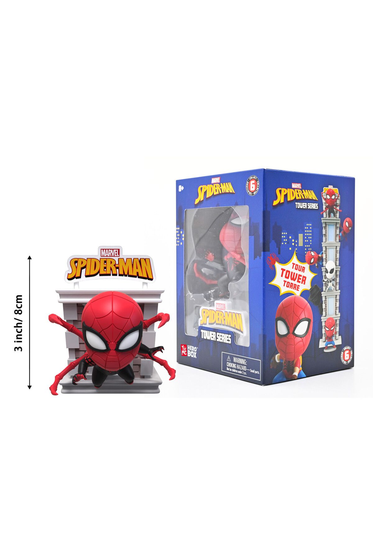Marvel-Spiderman Tower Series with Window Box, Assorted 1 Piece (Style & Color May Vary) 3