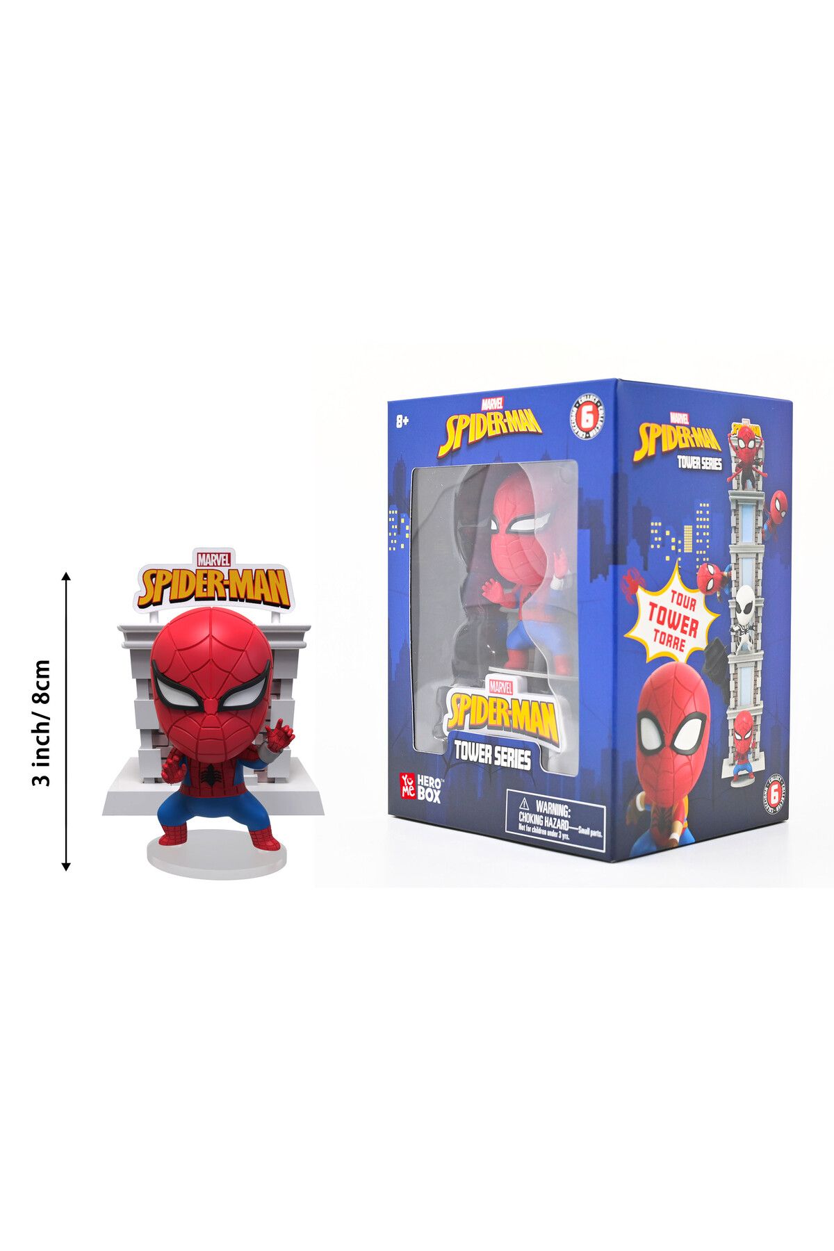 Marvel-Spiderman Tower Series with Window Box, Assorted 1 Piece (Style & Color May Vary) 2