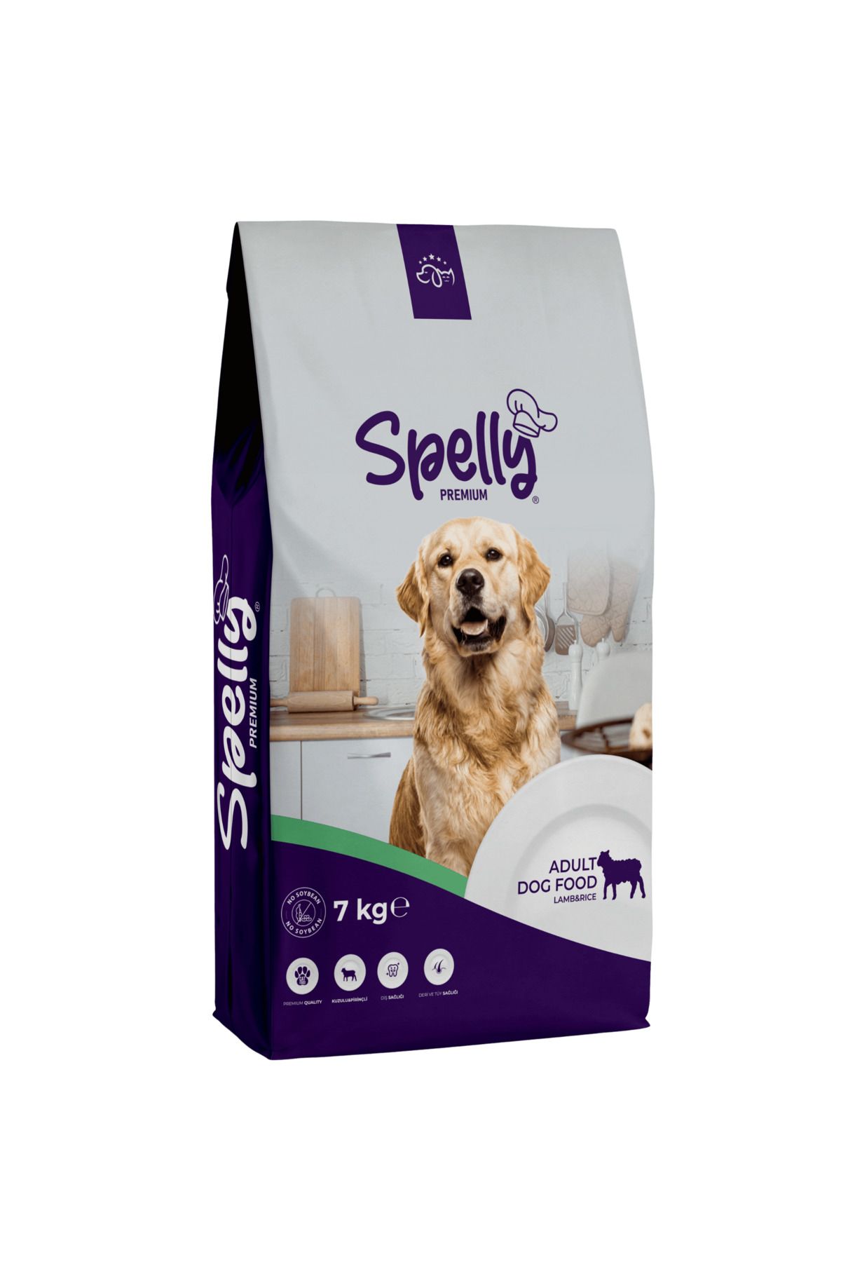 SPELLY Premium Yetişkin Köpek Maması - Kuzu & Pirinç (7kg)