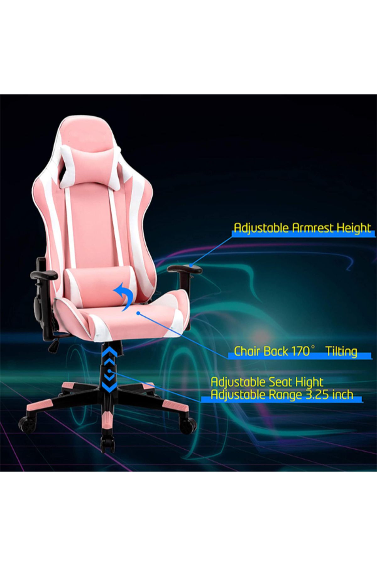 None-Tsunami Gaming Chair 27-55-8888 4