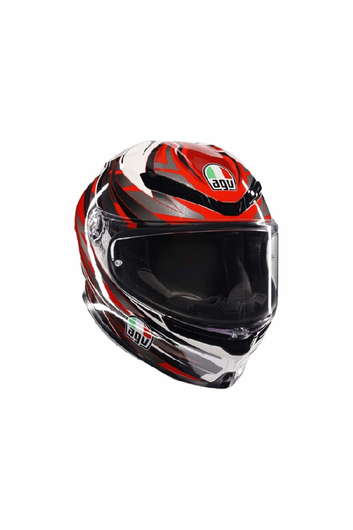 AGV Kask/k6 Mplk Reeval Whıte Red Grey