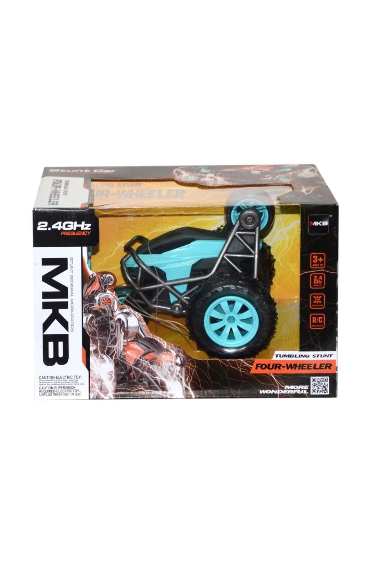 NessiWorld MKB-5588-617 Kumandalı Şarjlı Four Wheeler  Stunt Car -Vardem