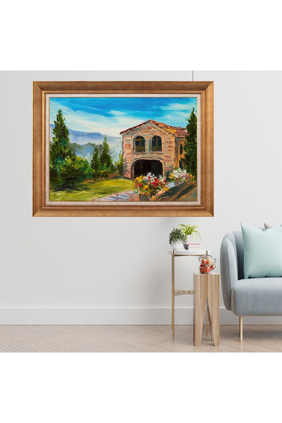 giyense ÖZEL TASARIM ÇERÇEVELİ PASPARTULU TABLO J2138