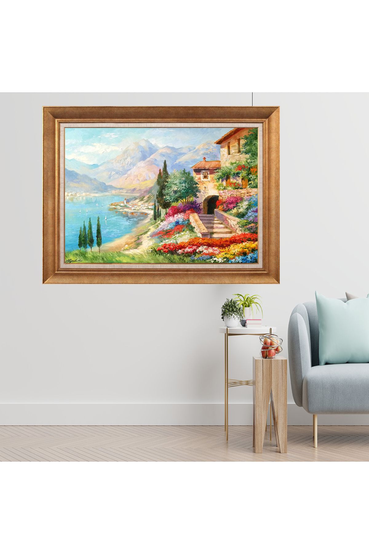 giyense ÖZEL TASARIM ÇERÇEVELİ PASPARTULU TABLO J742