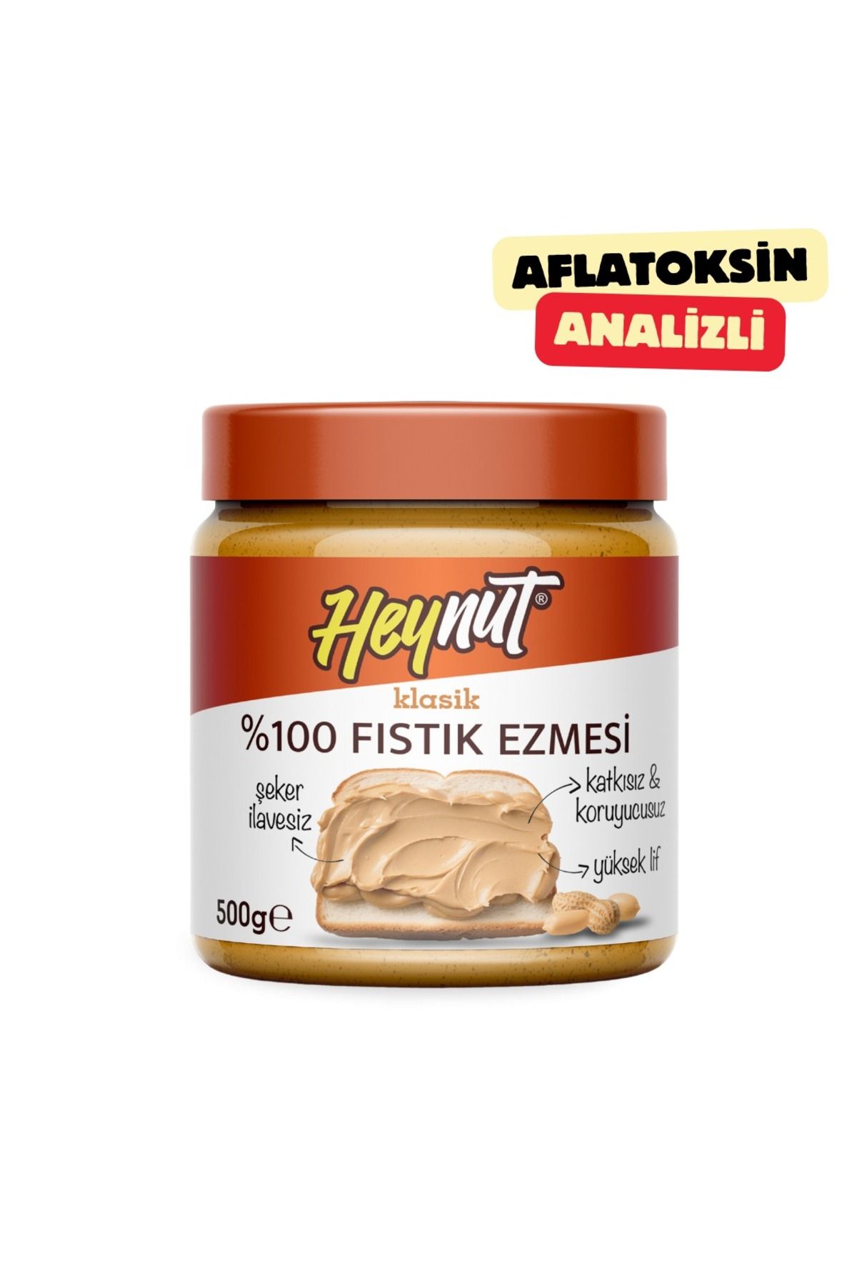 HEYNUT %100 Fıstık Ezmesi (Klasik Kıvam) 500g