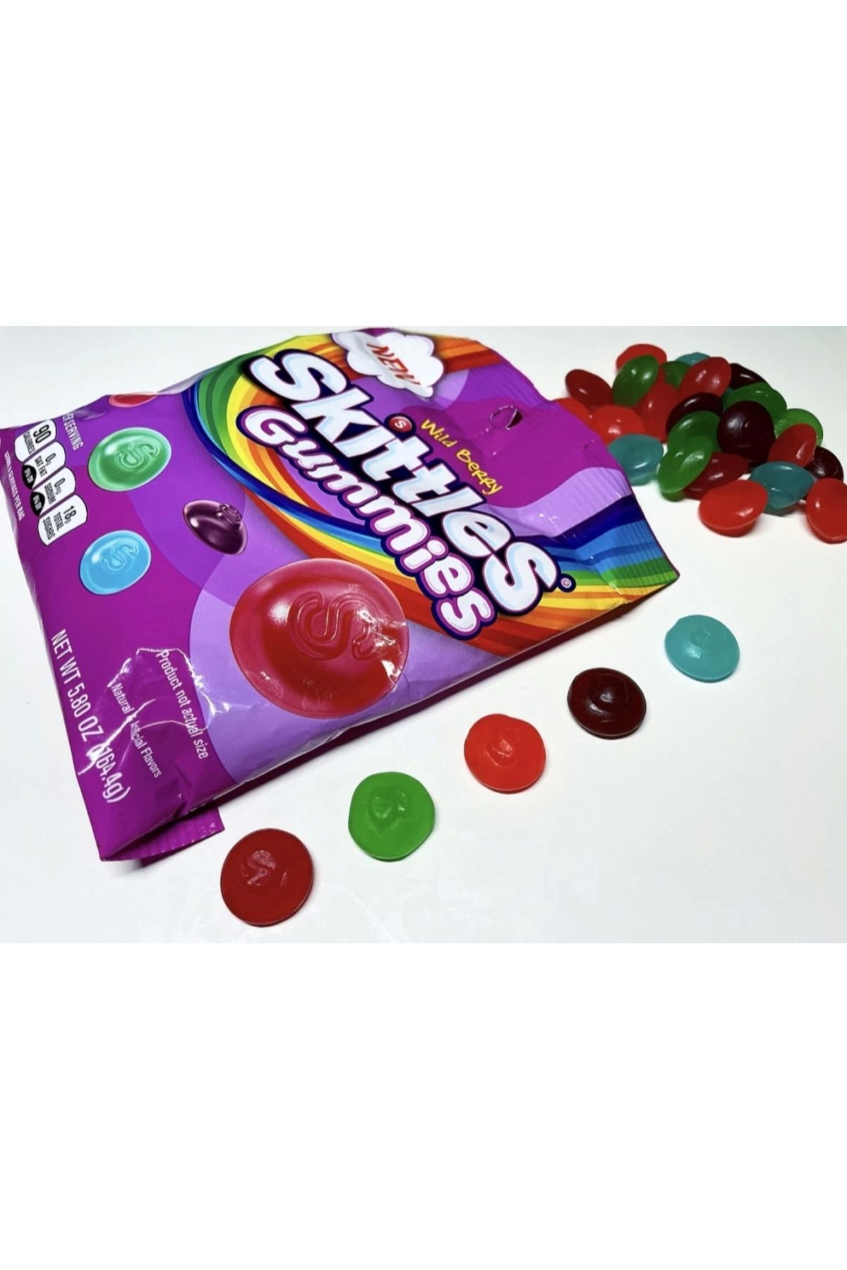 Skittles Gummies Wild Berry Soft Candy 164.4 gr