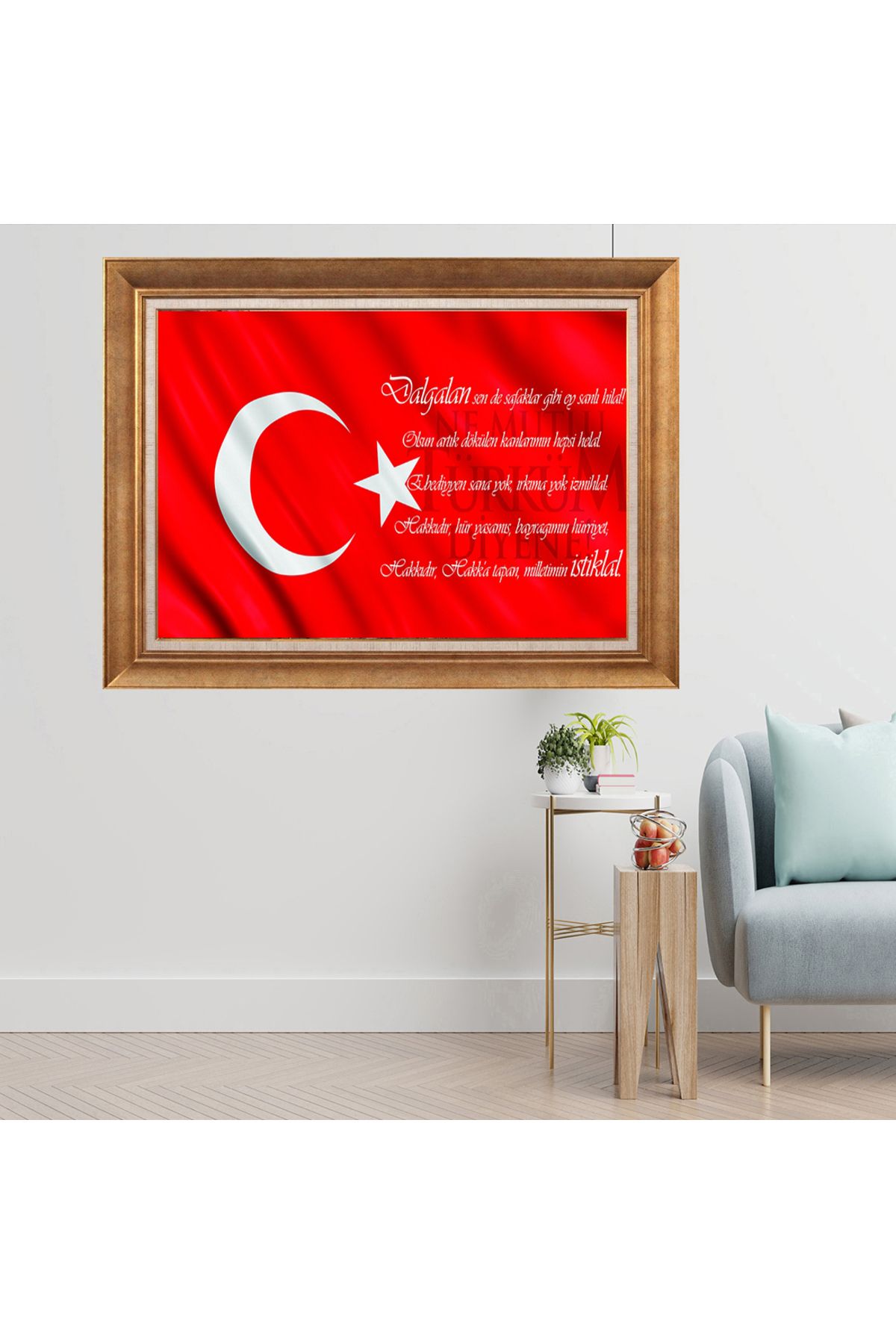 giyense ÖZEL TASARIM ÇERÇEVELİ PASPARTULU TABLO J2610