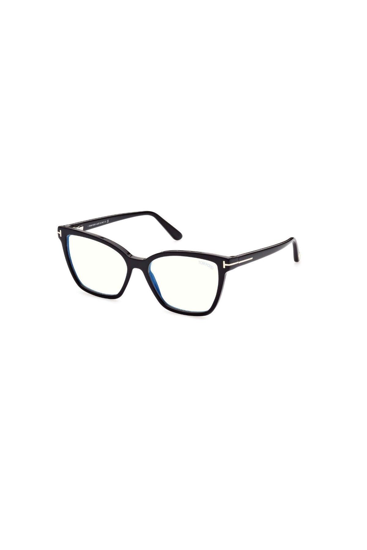 Tom Ford-Tf 5812B 001 53 Women's Butterfly Black Bone Blue Light Protection Glasses 1