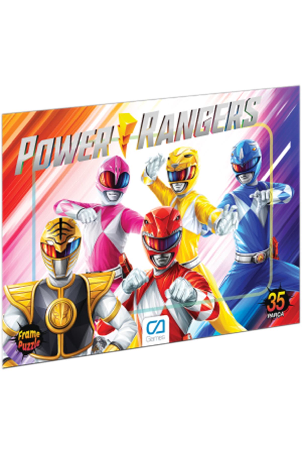 CA Games C&A Games Power Rangers-2 Lisanslı 35 Parça Frame Puzzle