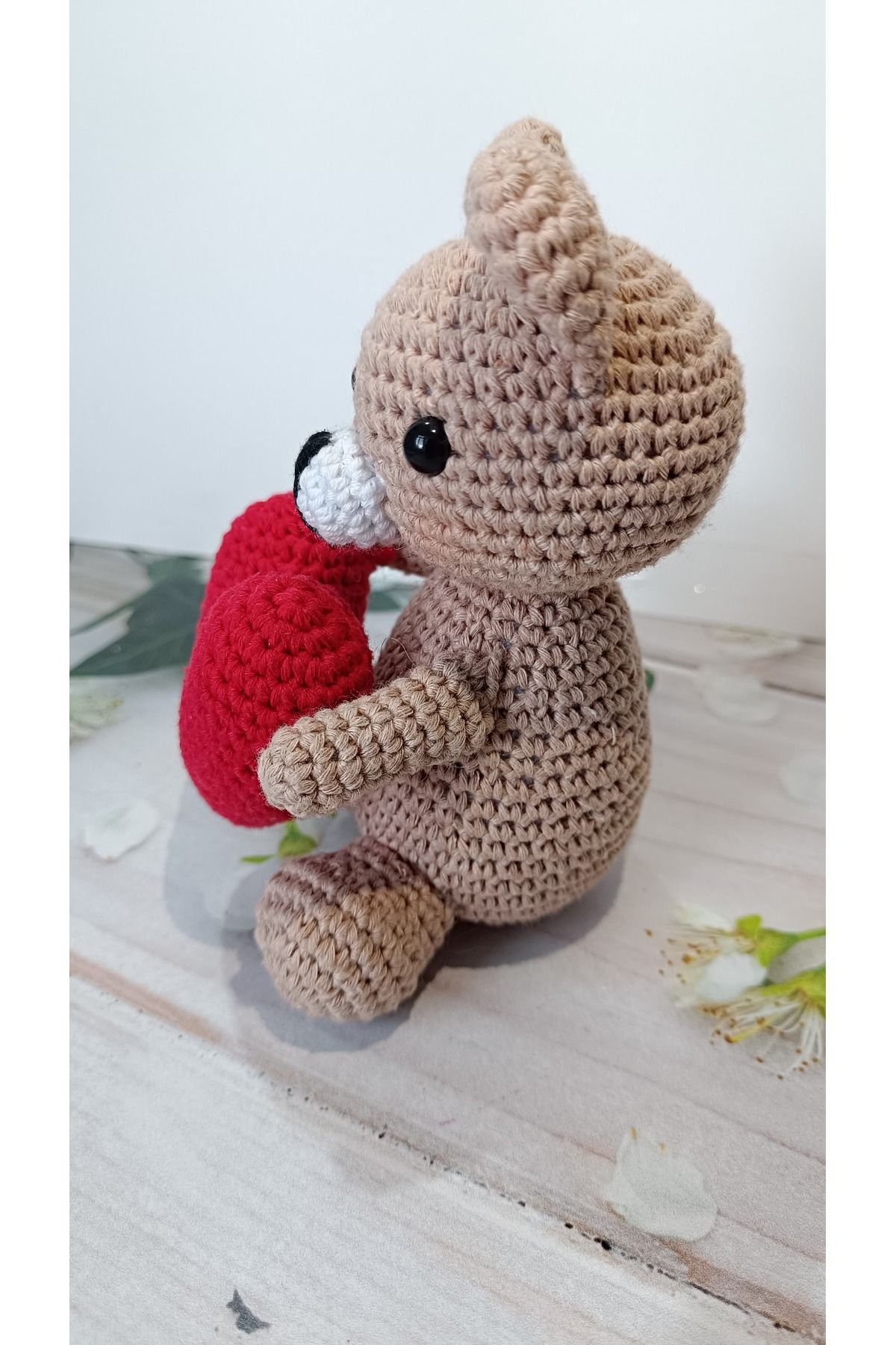 KREATİF TASARIM Amigurumi Sevgililer Günü Kalpli Ayıcığı