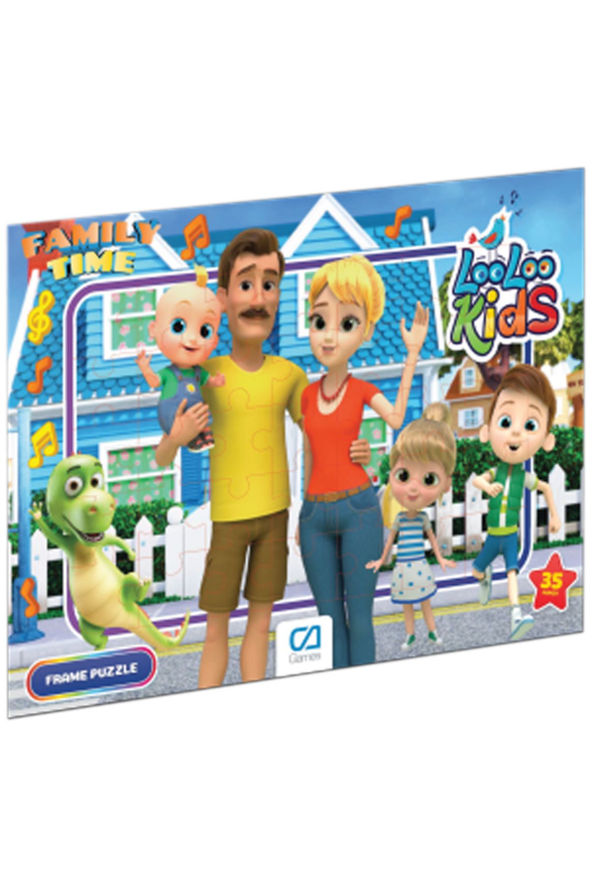 CA Games C&A Games LooLoo Kids-2 Lisanslı 35 Parça Frame Puzzle