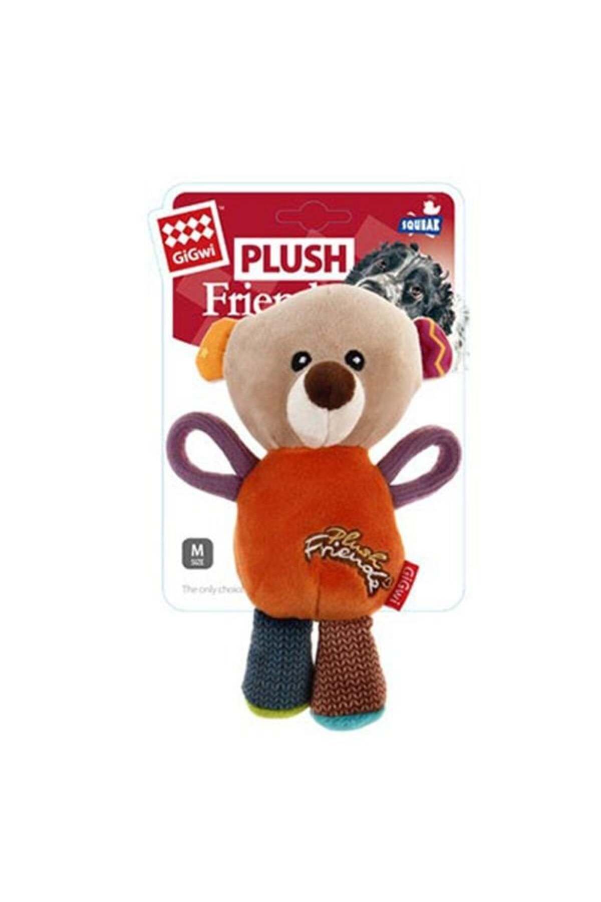 Gimcat Gigwi Plush Friendz Sesli Ayı Peluş Köpek Oyuncağı